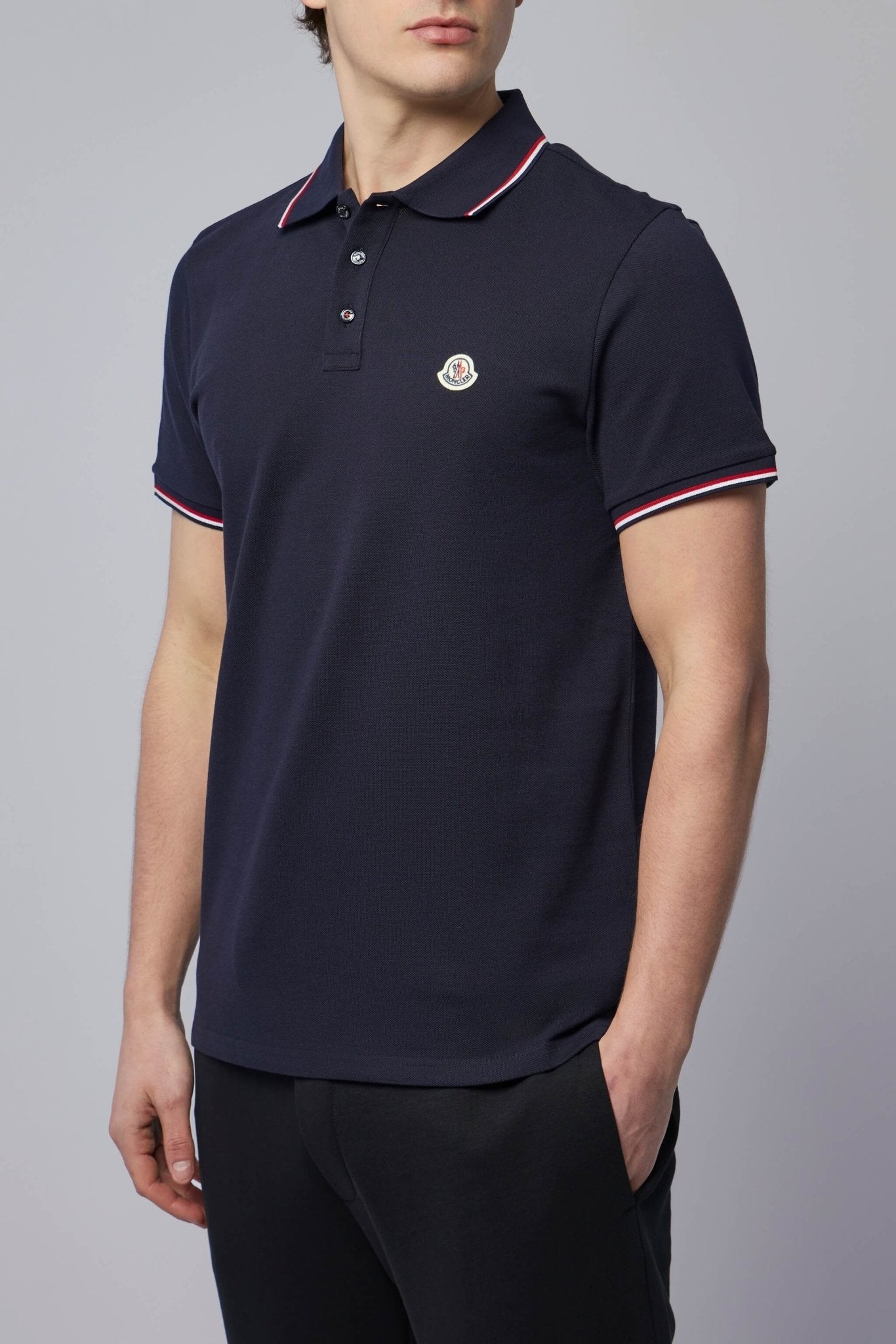 Tricolor-trimmed Cotton Piquet Polo Shirt
