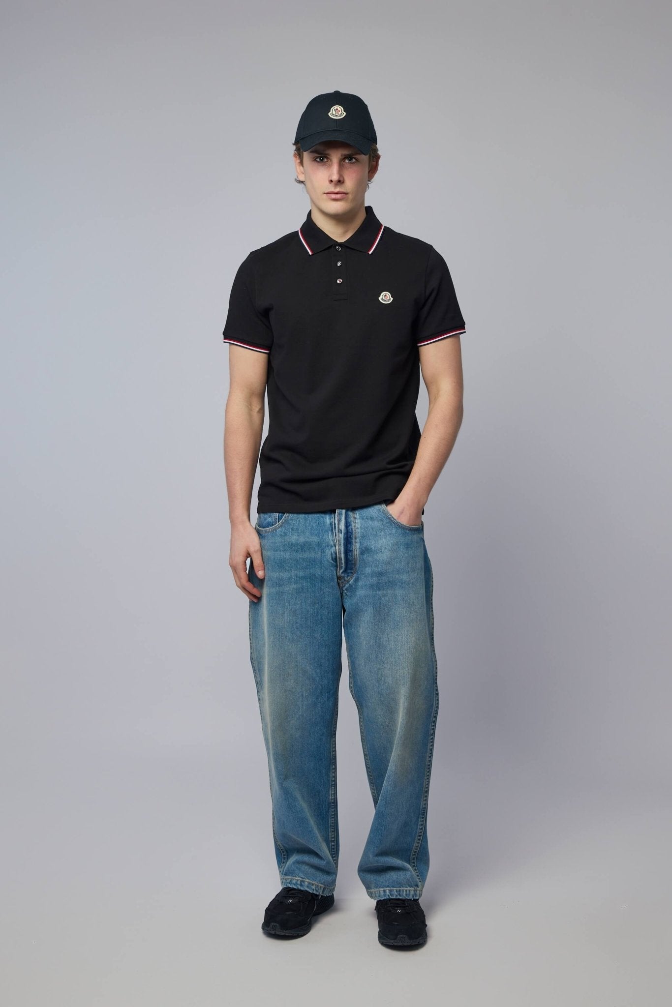 Tricolor-trimmed Cotton Piquet Polo Shirt