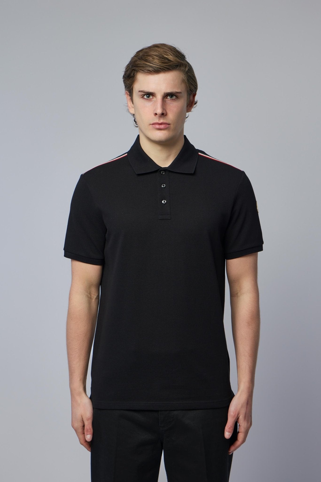 Tricolor-trimmed Cotton Piquet Polo Shirt