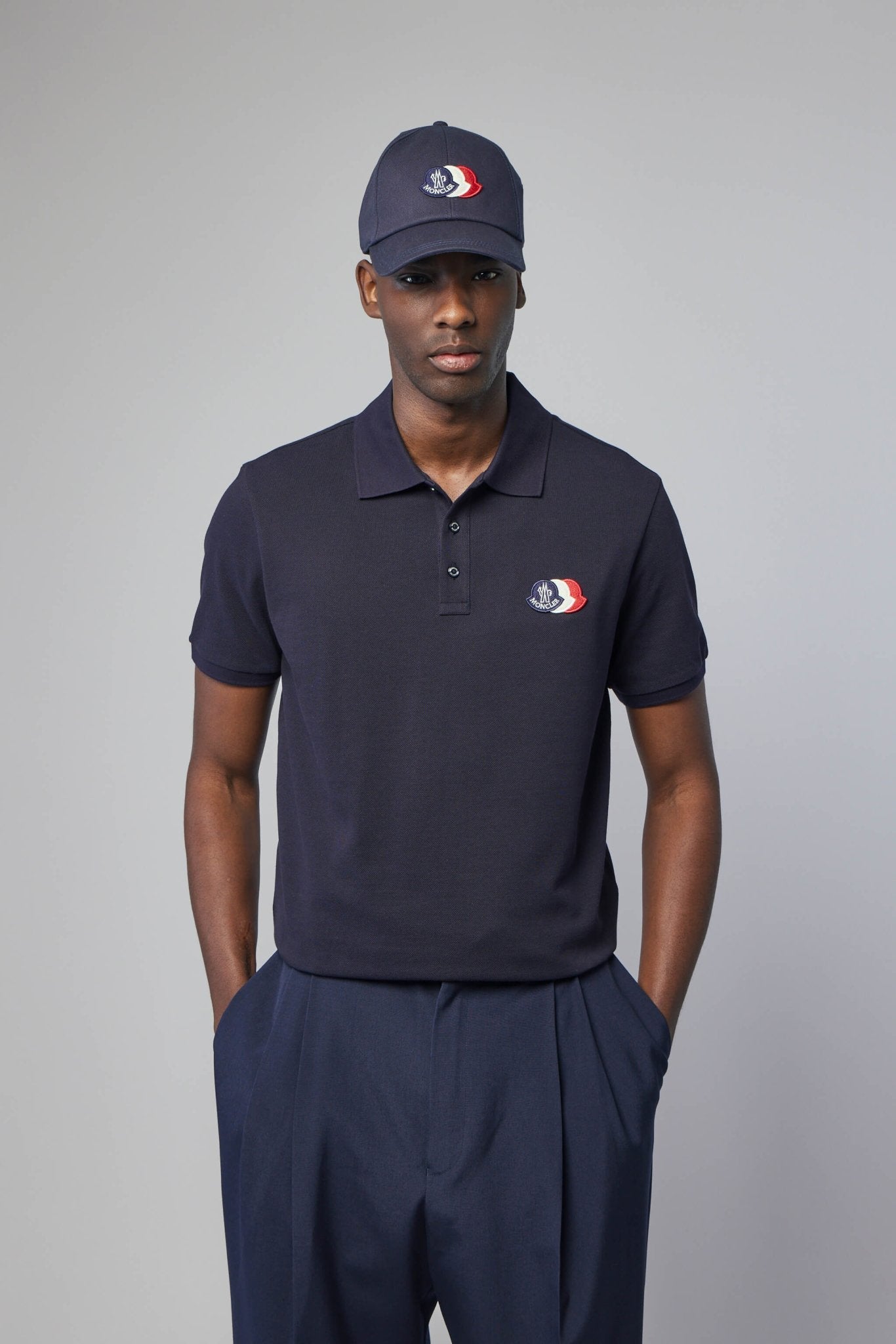 Logo Patch Cotton Piquet Polo Shirt