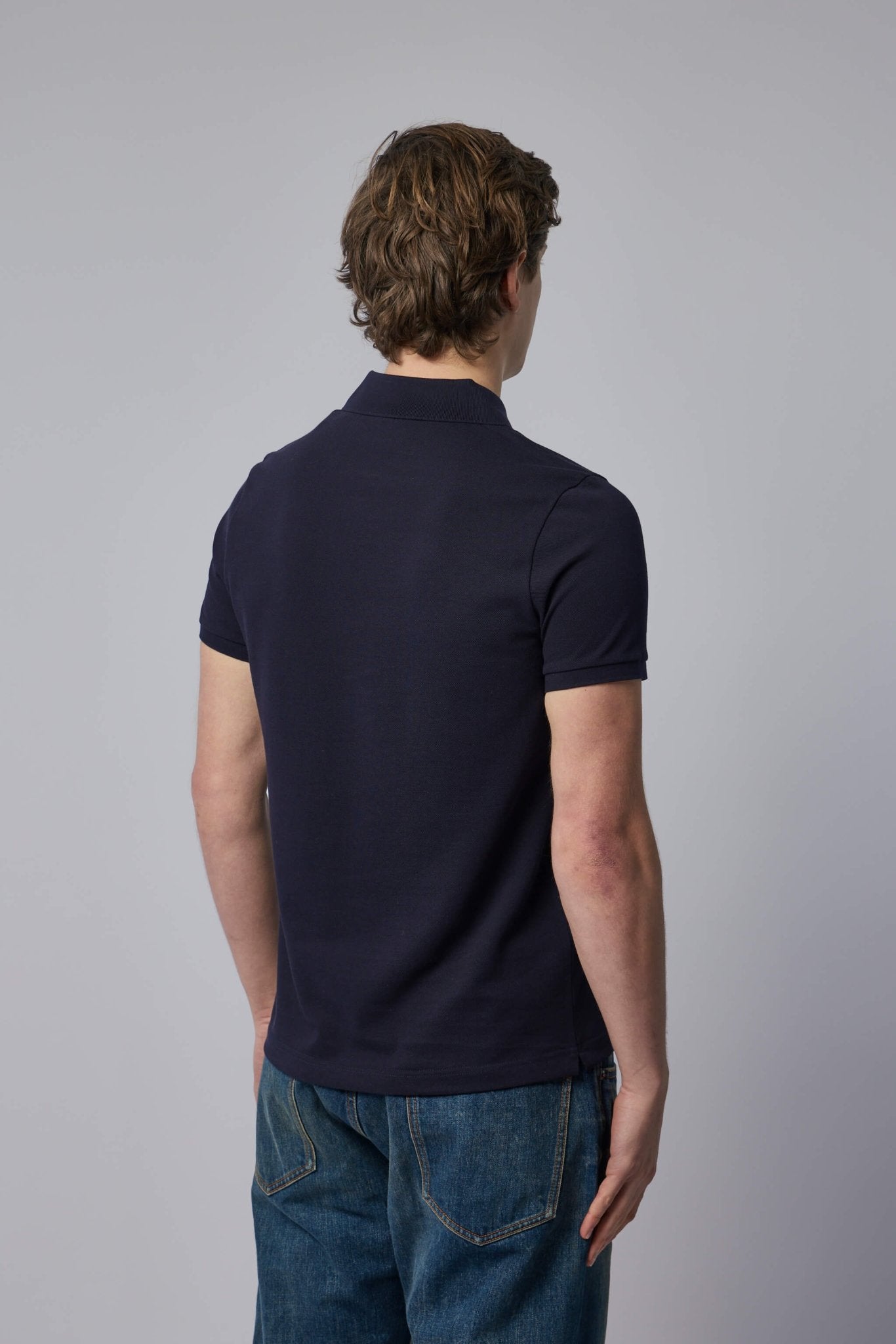 Logo Patch Cotton Polo Shirt