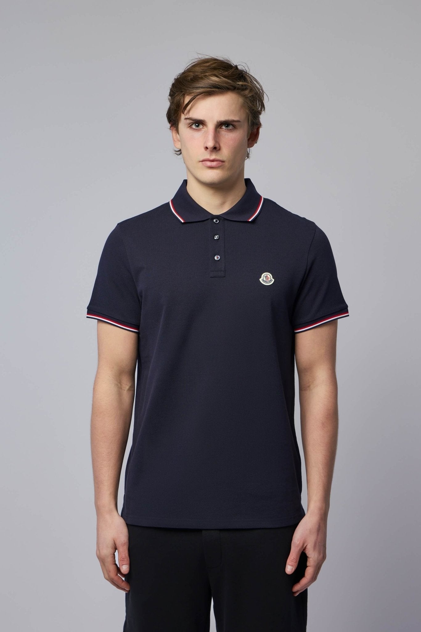 Tricolor-trimmed Cotton Piquet Polo Shirt