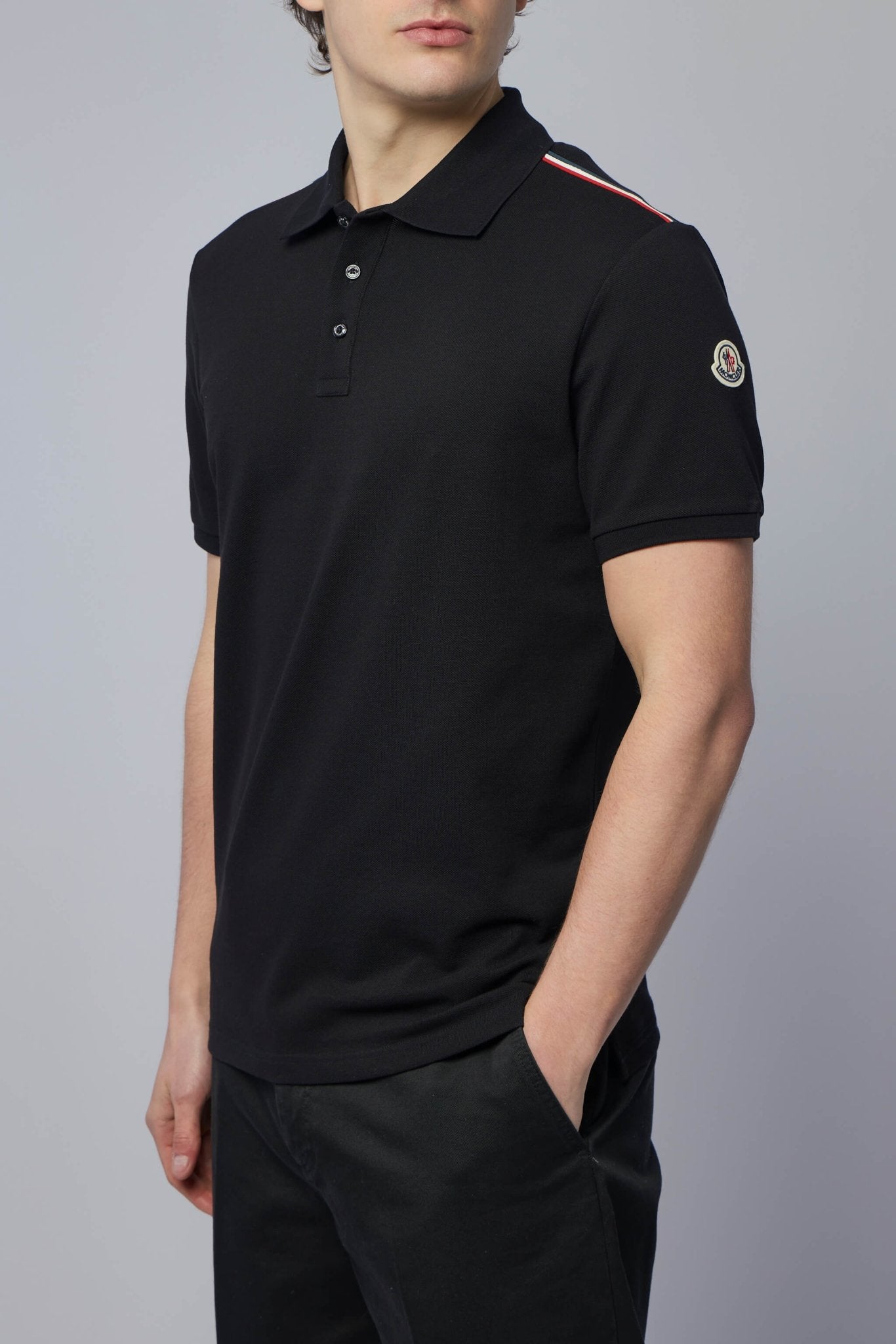 Tricolor-trimmed Cotton Piquet Polo Shirt