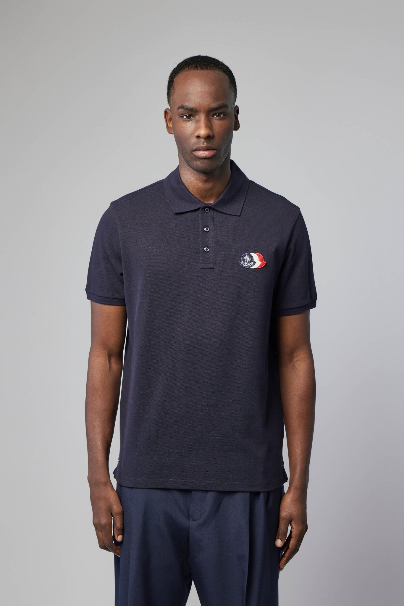 Logo Patch Cotton Piquet Polo Shirt