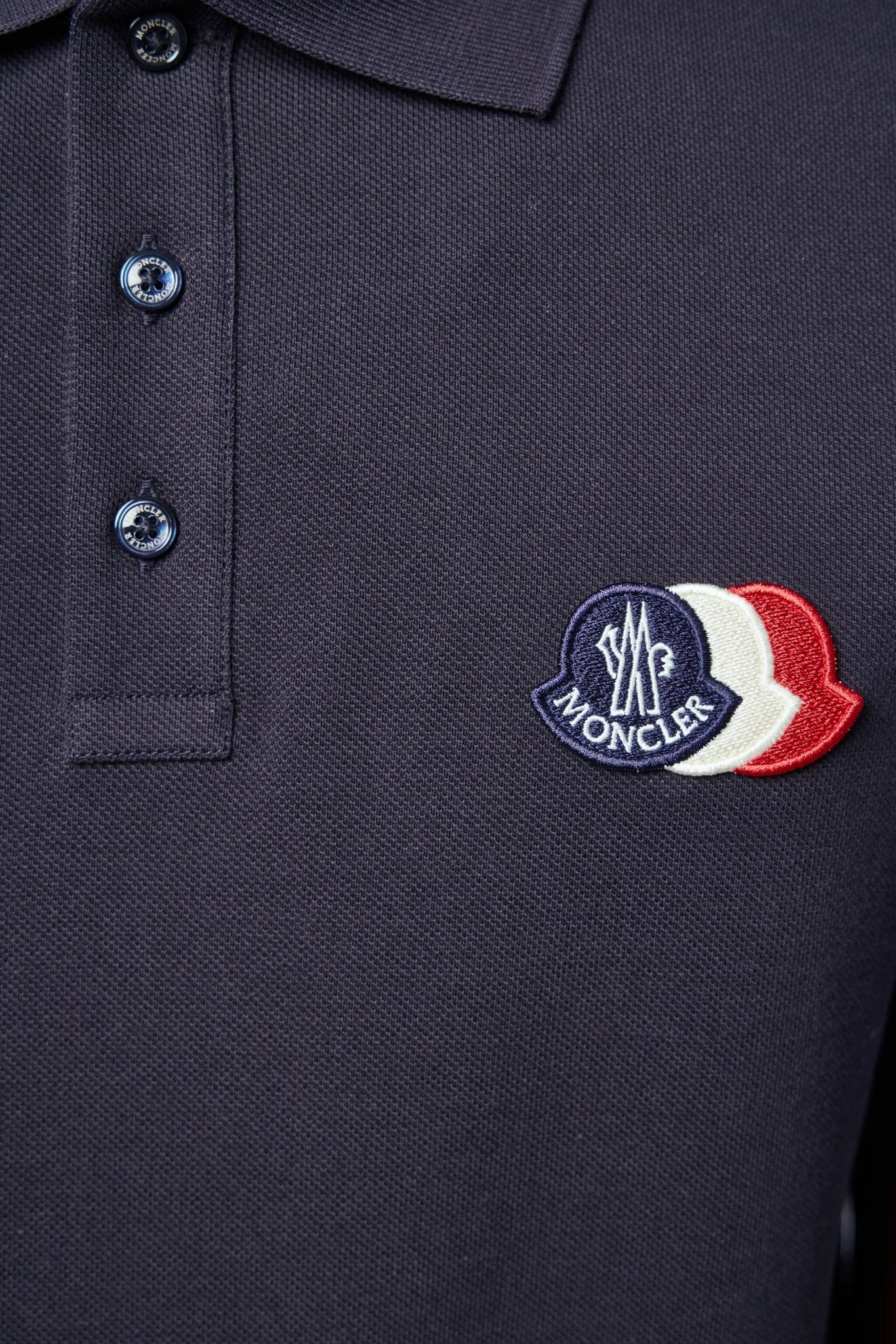 Logo Patch Cotton Piquet Polo Shirt
