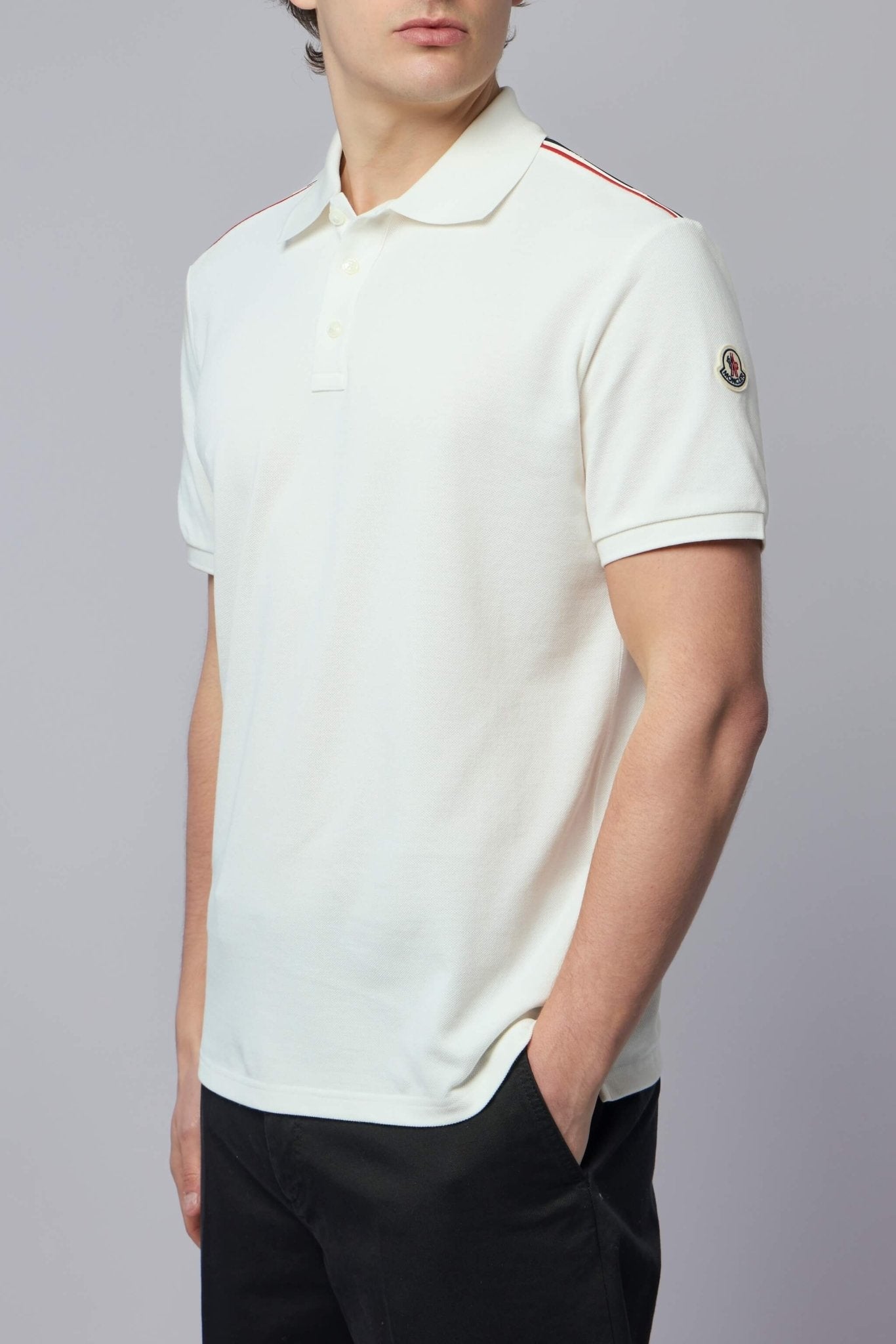 Tricolor-trimmed Cotton Piquet Polo Shirt