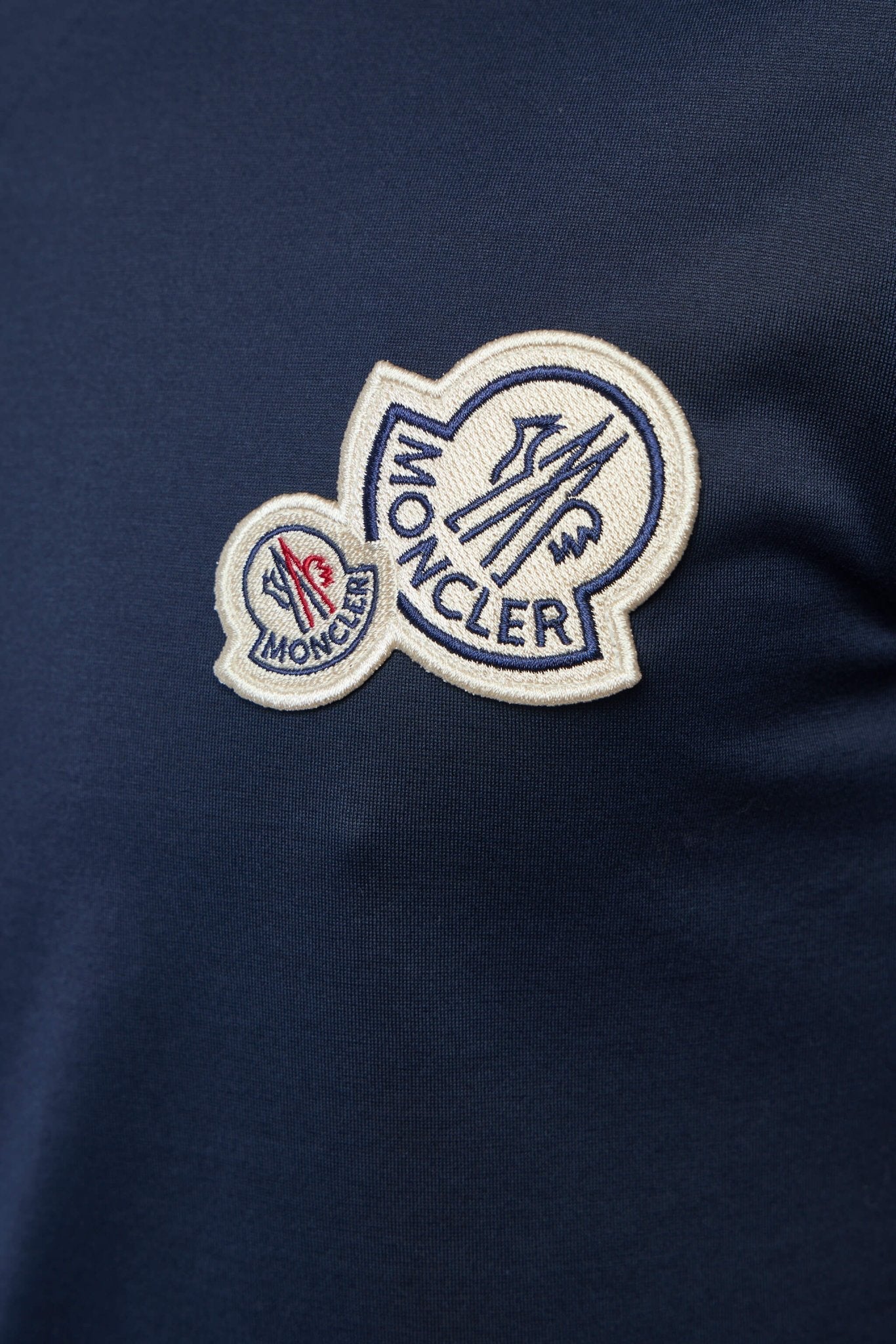Double Logo Patch Cotton T-shirt