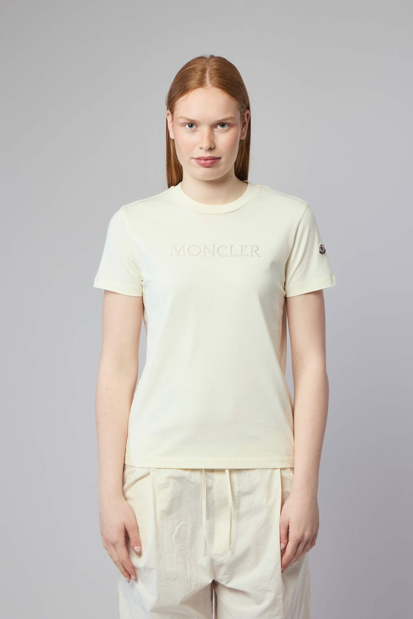Embroidered Tonal Logo Cotton T-shirt