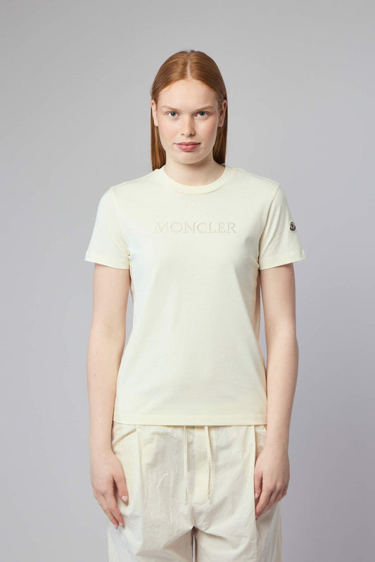 Embroidered Tonal Logo Cotton T-shirt