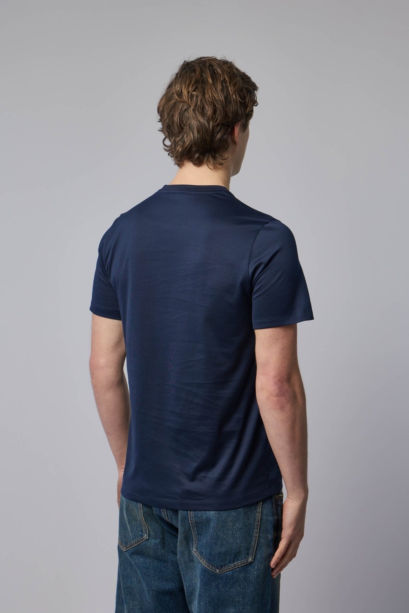Double Logo Patch Cotton T-shirt