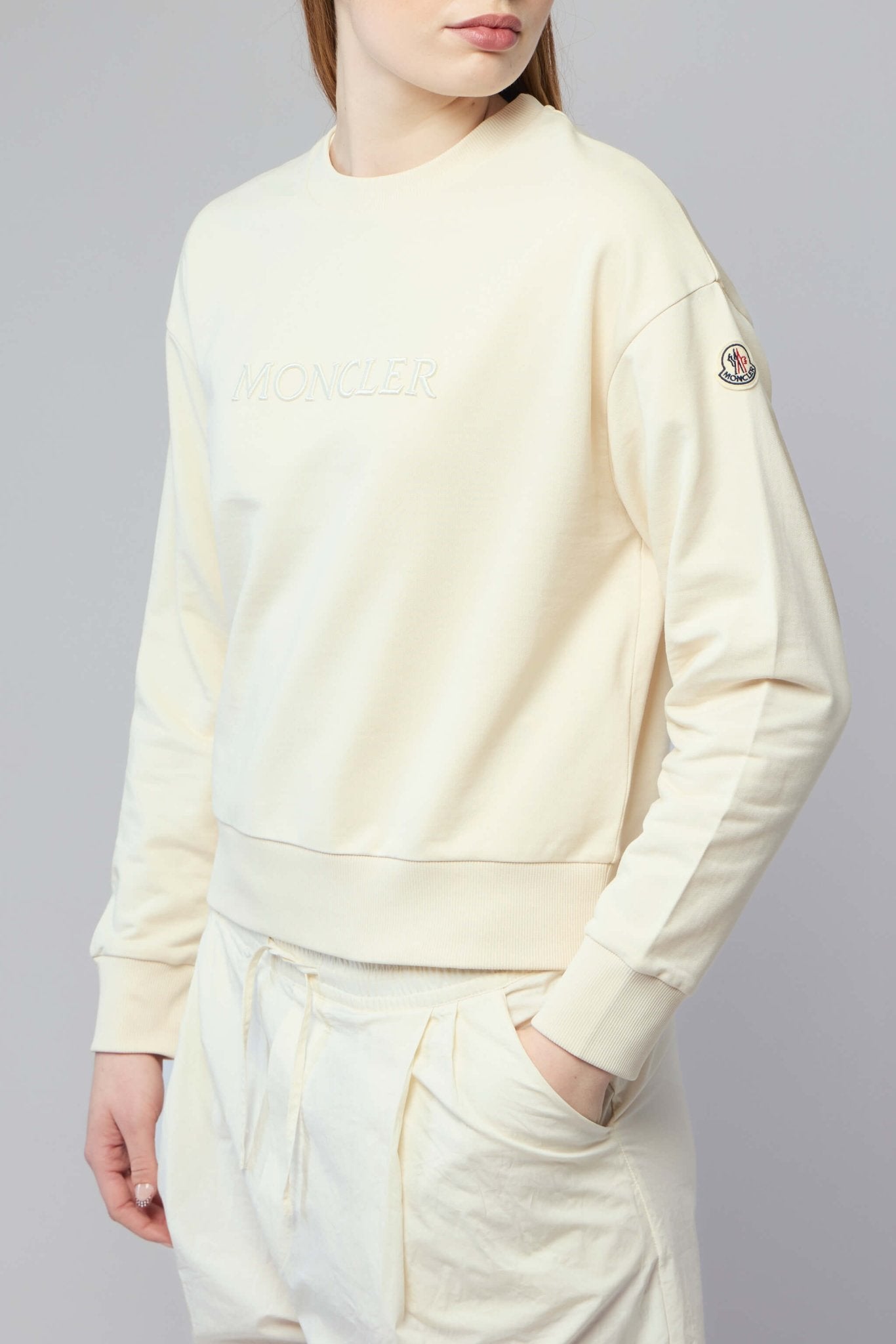 Embroidered Logo Cotton Sweatshirt