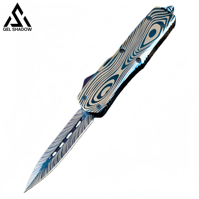 MT OT* Pocket Golden Rainbow Blue KNIFE-GS11