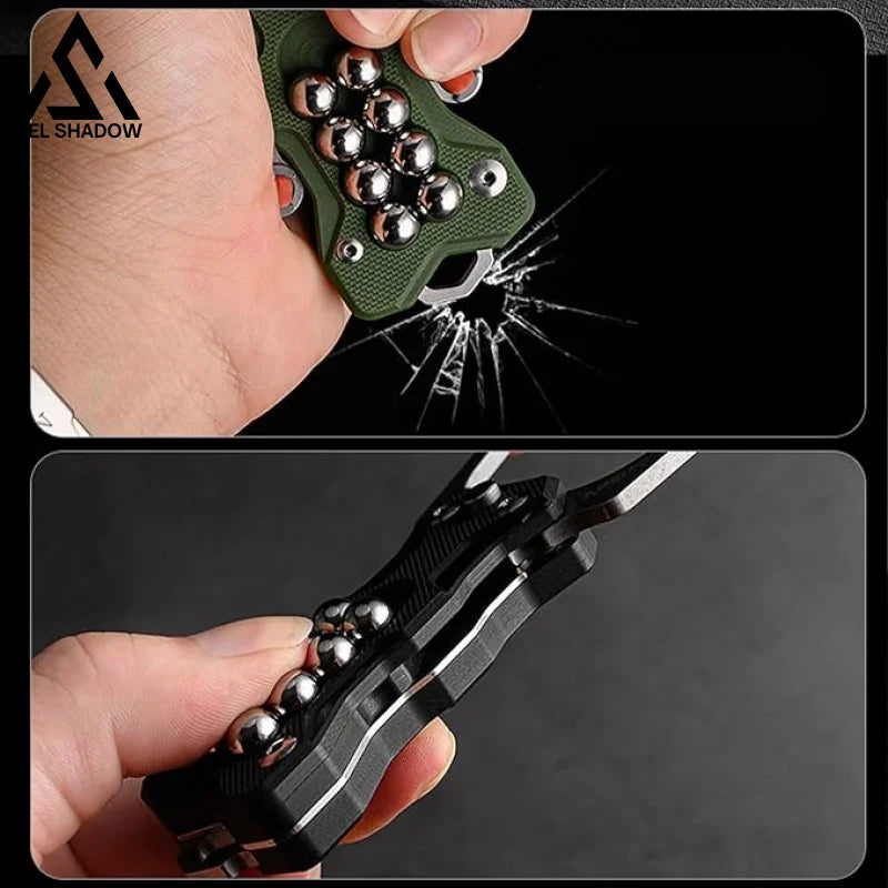 Multifunctional knife slingshot G10 EDC Pocket Folding Knife-GS18
