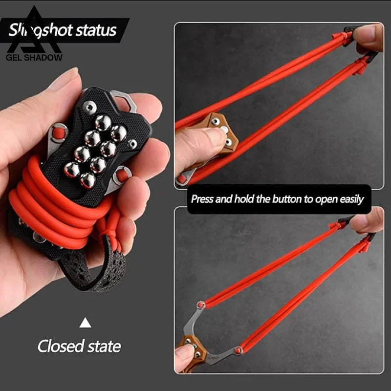 Multifunctional knife slingshot G10 EDC Pocket Folding Knife-GS18