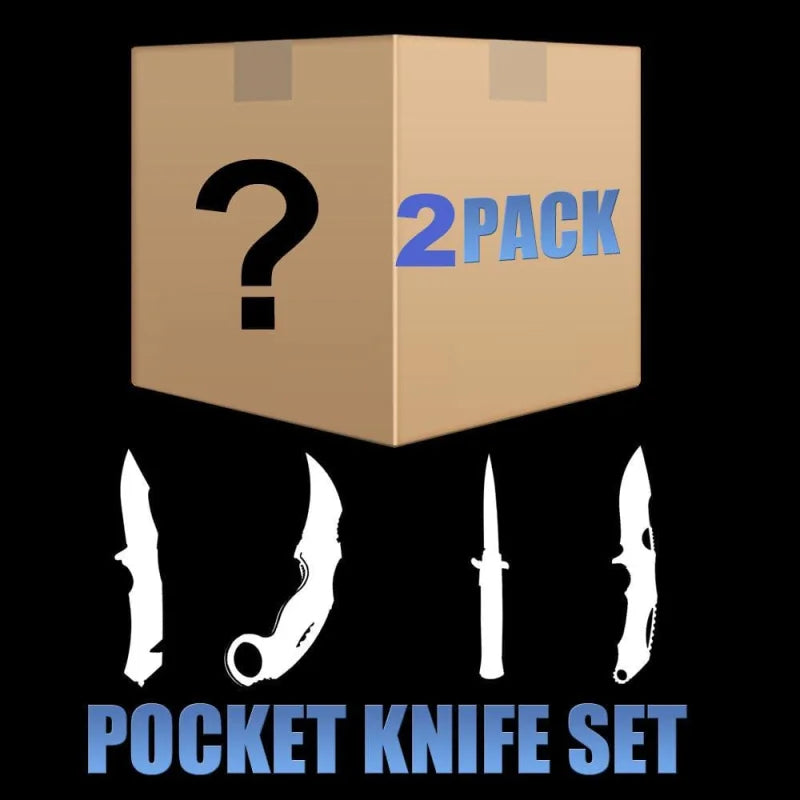 Mystery 1/2/4/8 Pack Pocket Knifes With Sharpening Stone