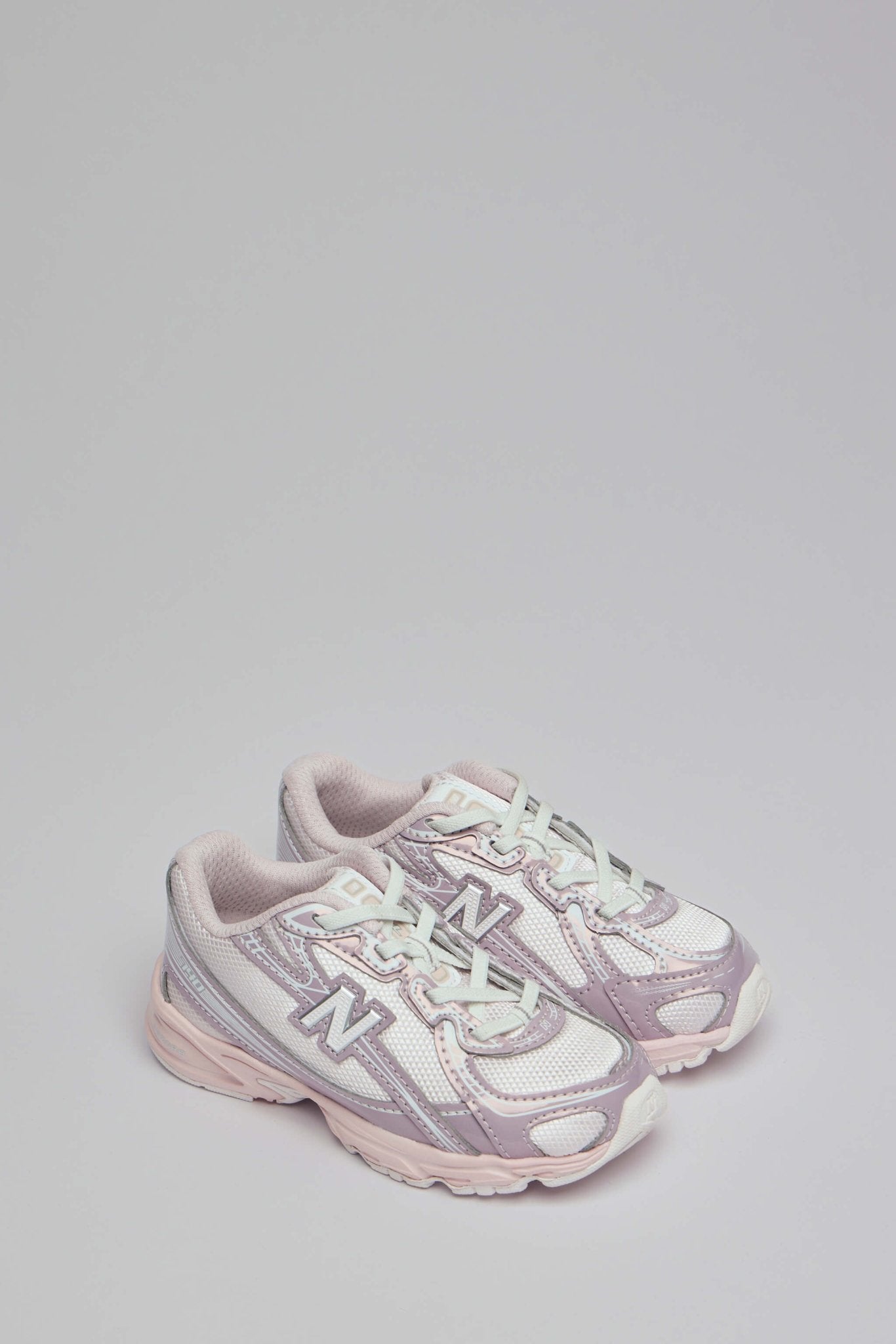 Kids Pink and White Low Top Sneakers