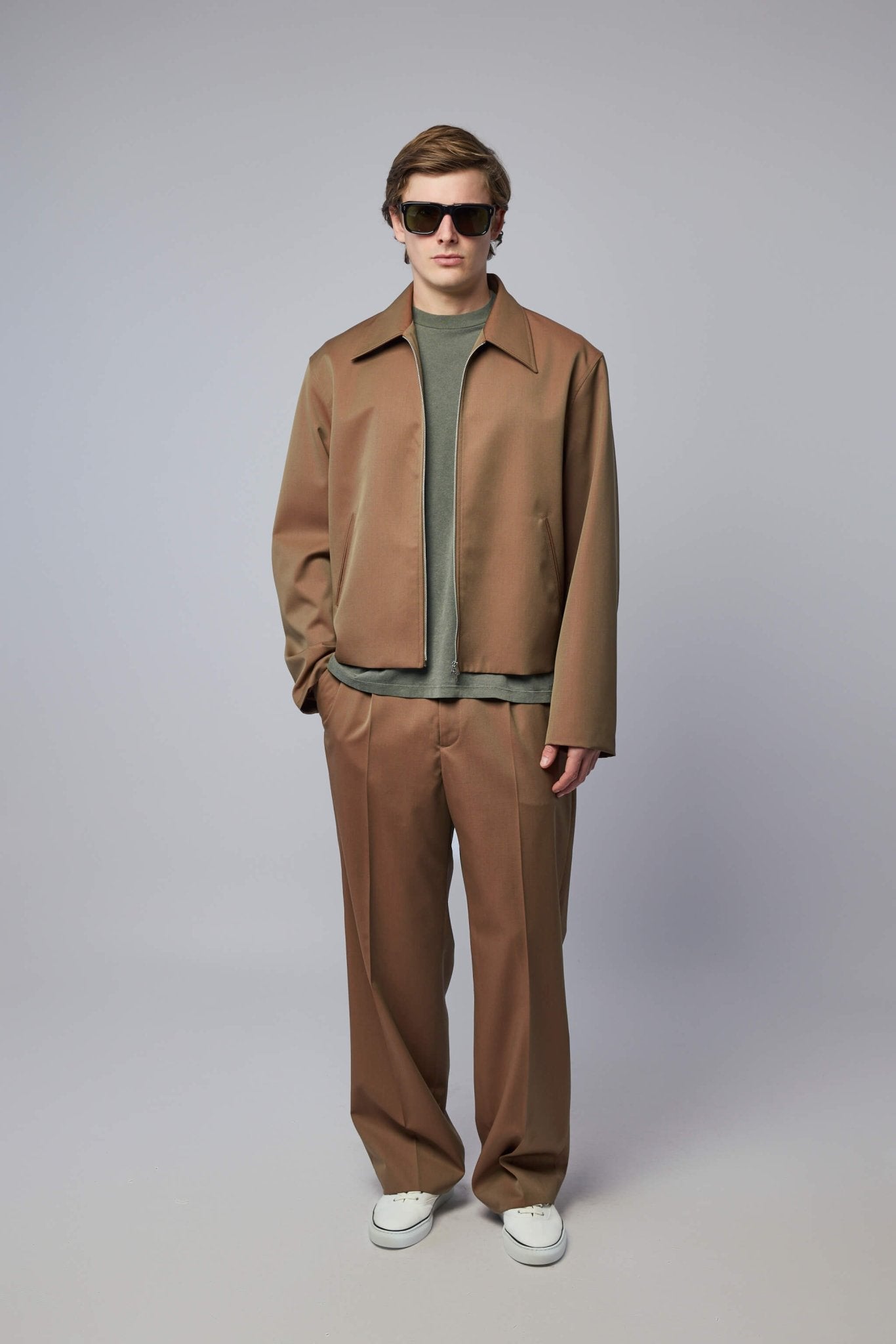 Mini Jacket Bronze Cangiante Fine Wool