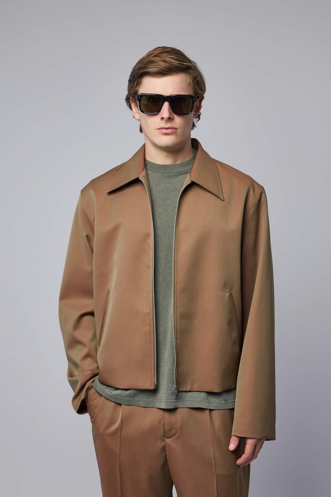Mini Jacket Bronze Cangiante Fine Wool