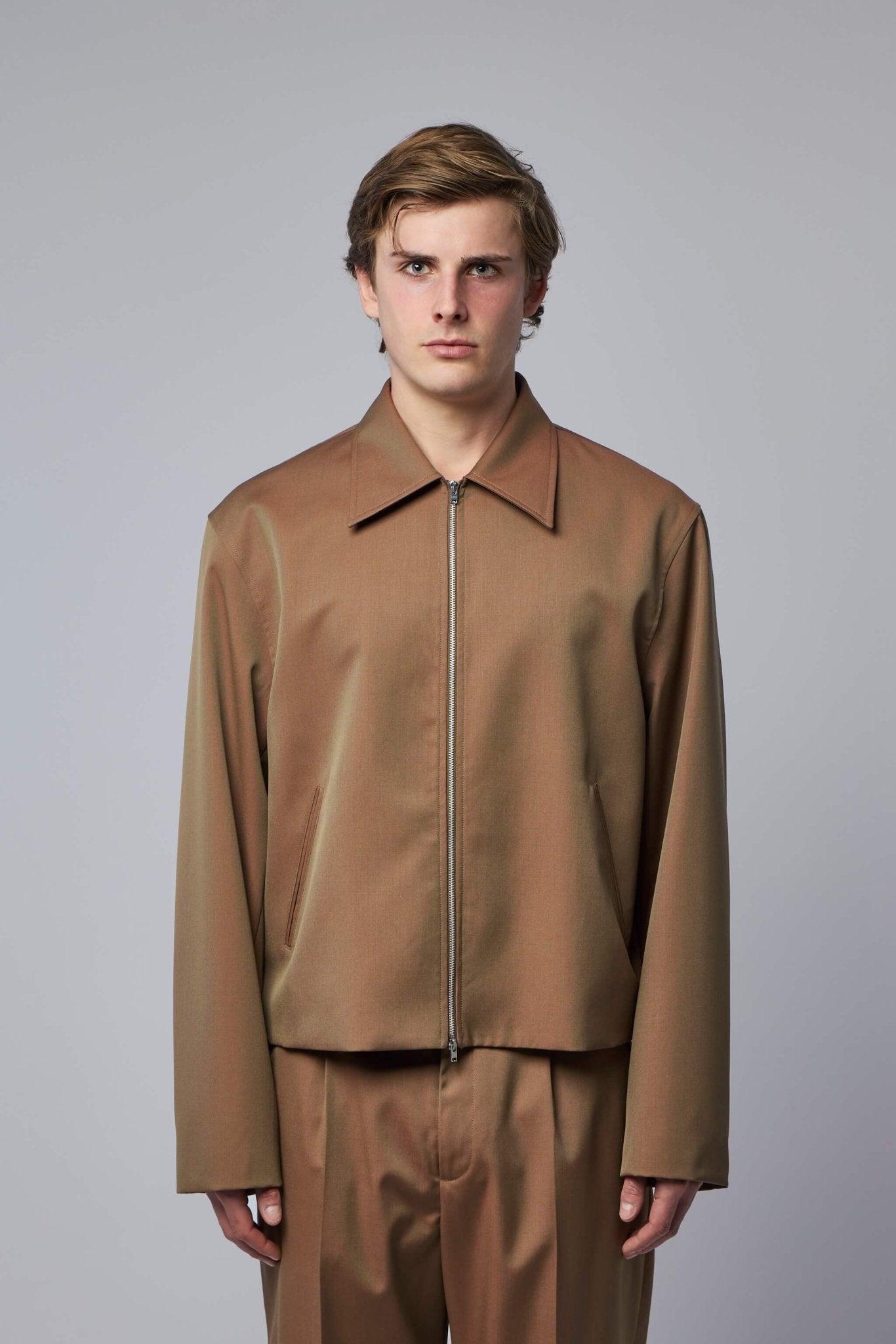 Mini Jacket Bronze Cangiante Fine Wool