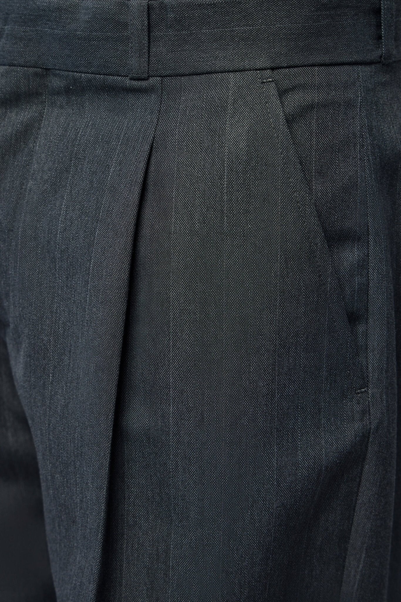Slack Trouser Shark Pinstripe Herringbone