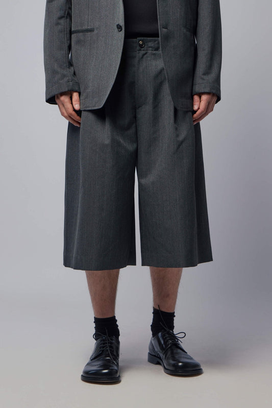 Split Shorts Shark Pinstripe Herringbone