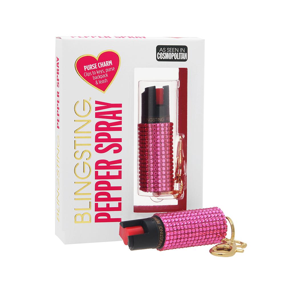 Bling Sting Pepper Spray: Studded, Clip-on 1/2 oz