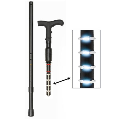 Zap Cane: Hidden Style Stun Gun & LED Flashlight, Rechargeable