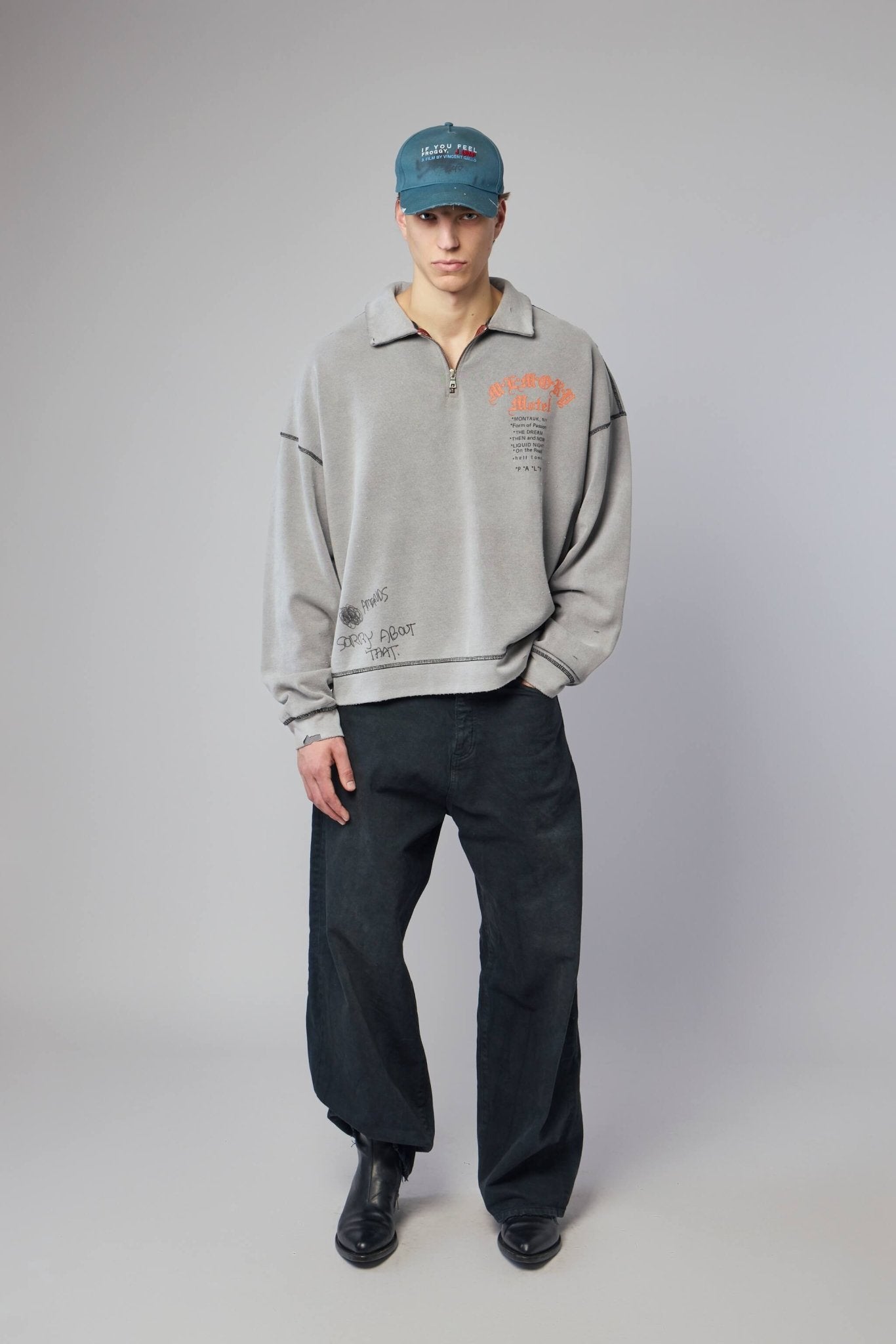 Sorry 'bout That 1/4 Zip Crewneck