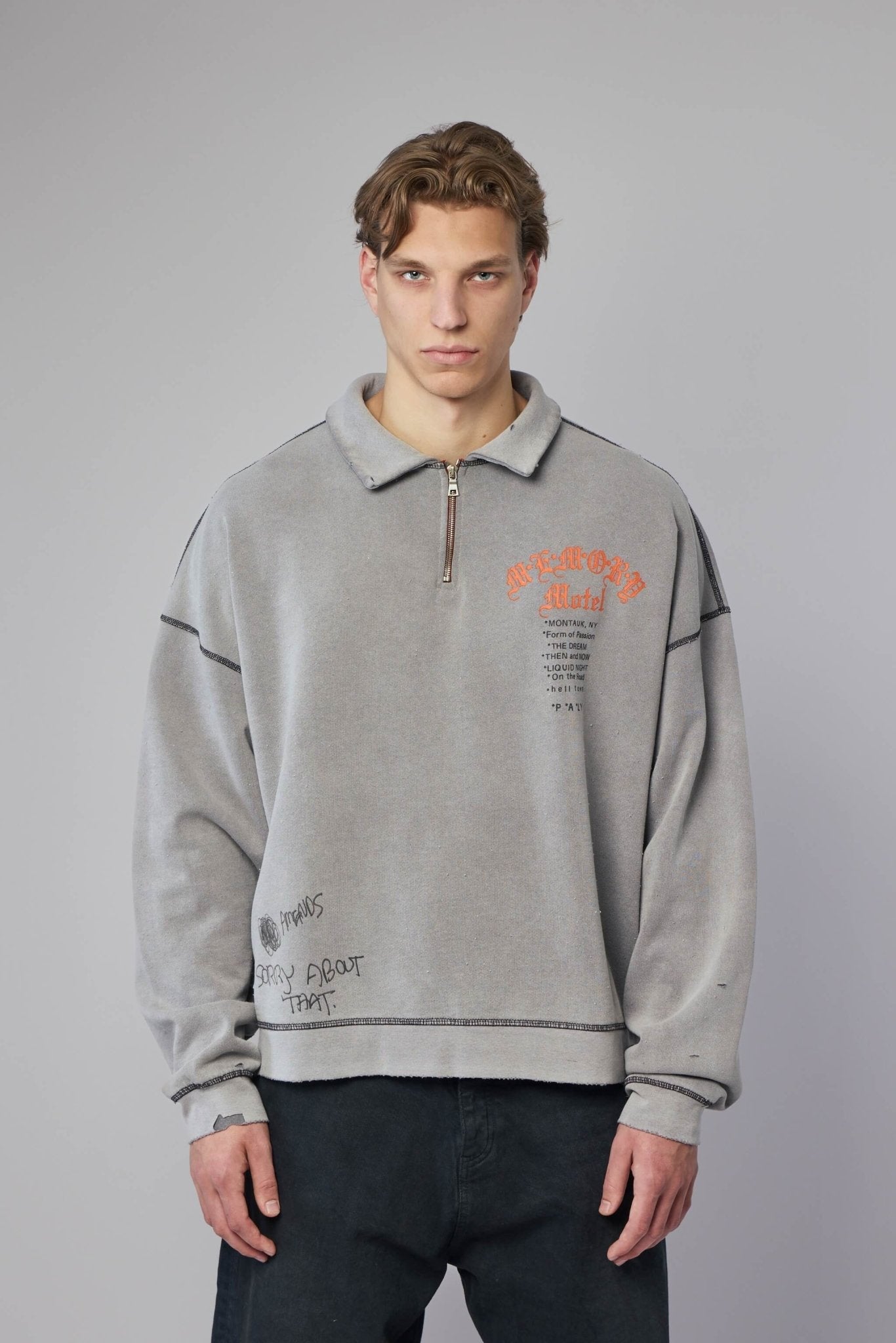Sorry 'bout That 1/4 Zip Crewneck