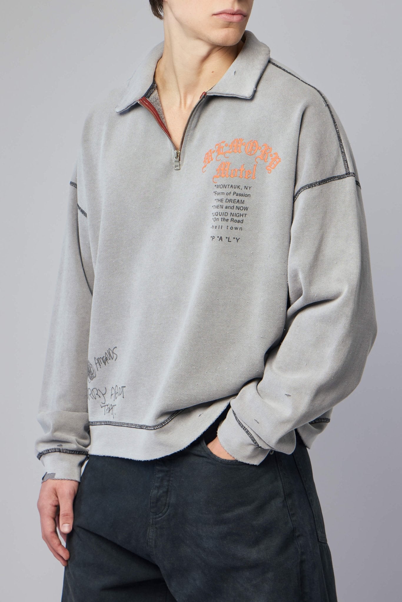 Sorry 'bout That 1/4 Zip Crewneck