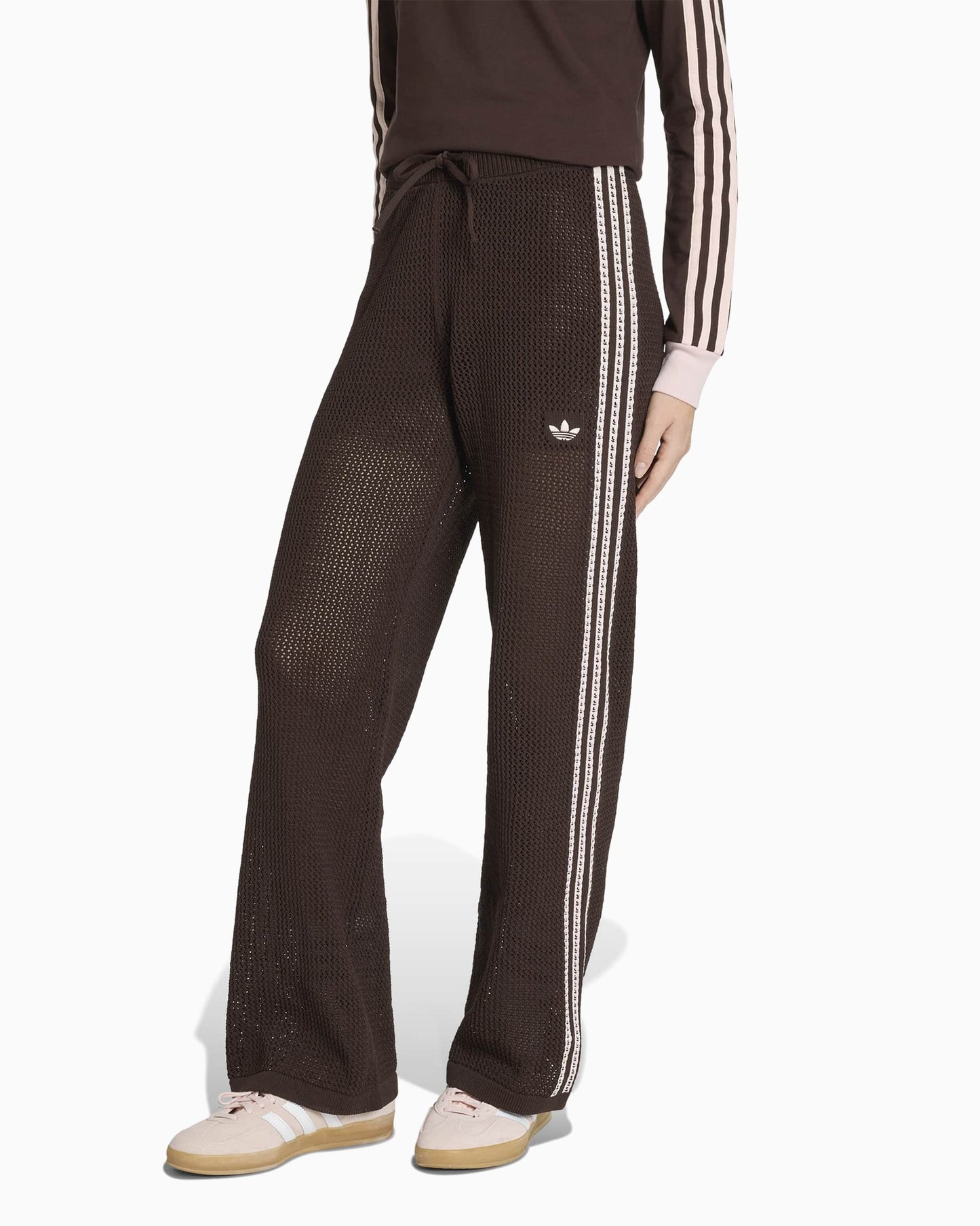Pantalones de chandal adidas Originals Firebird Knitted Crochet para mujer
