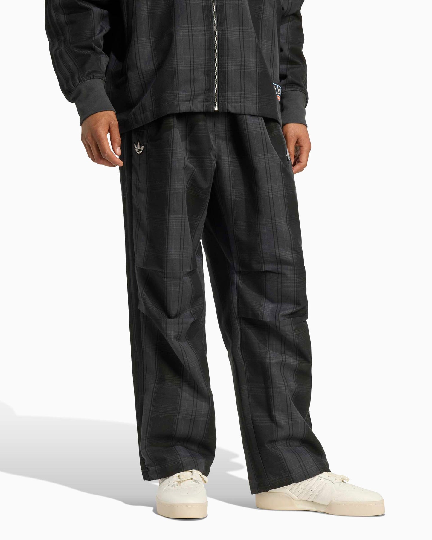 Pantalones de chandal Relaxed adidas Originals x All Blacks Firebird Plaid para hombre