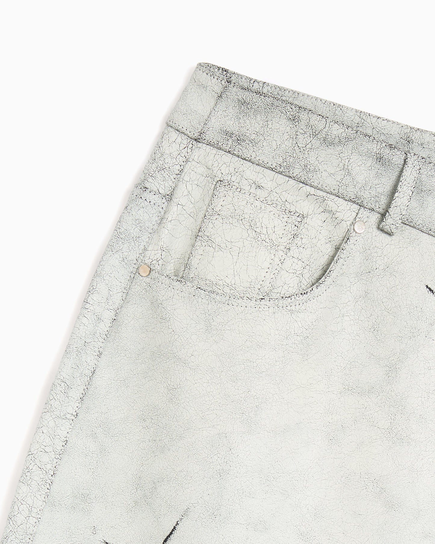 Pantalones Baggy de cuero Arte Antwerp Cracked para hombre