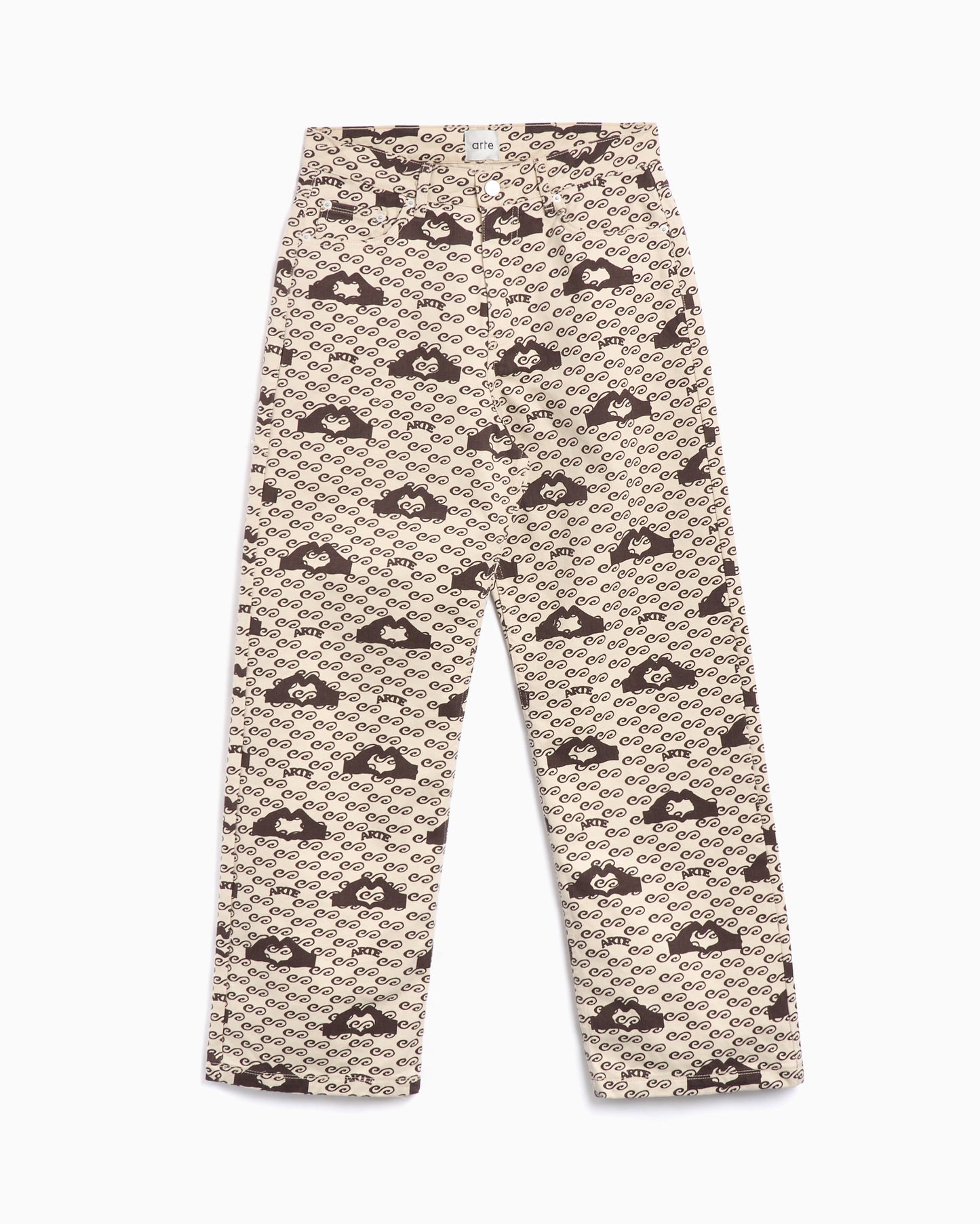 Pantalones Arte Antwerp Hand Heart Men's Printed Pants para hombre