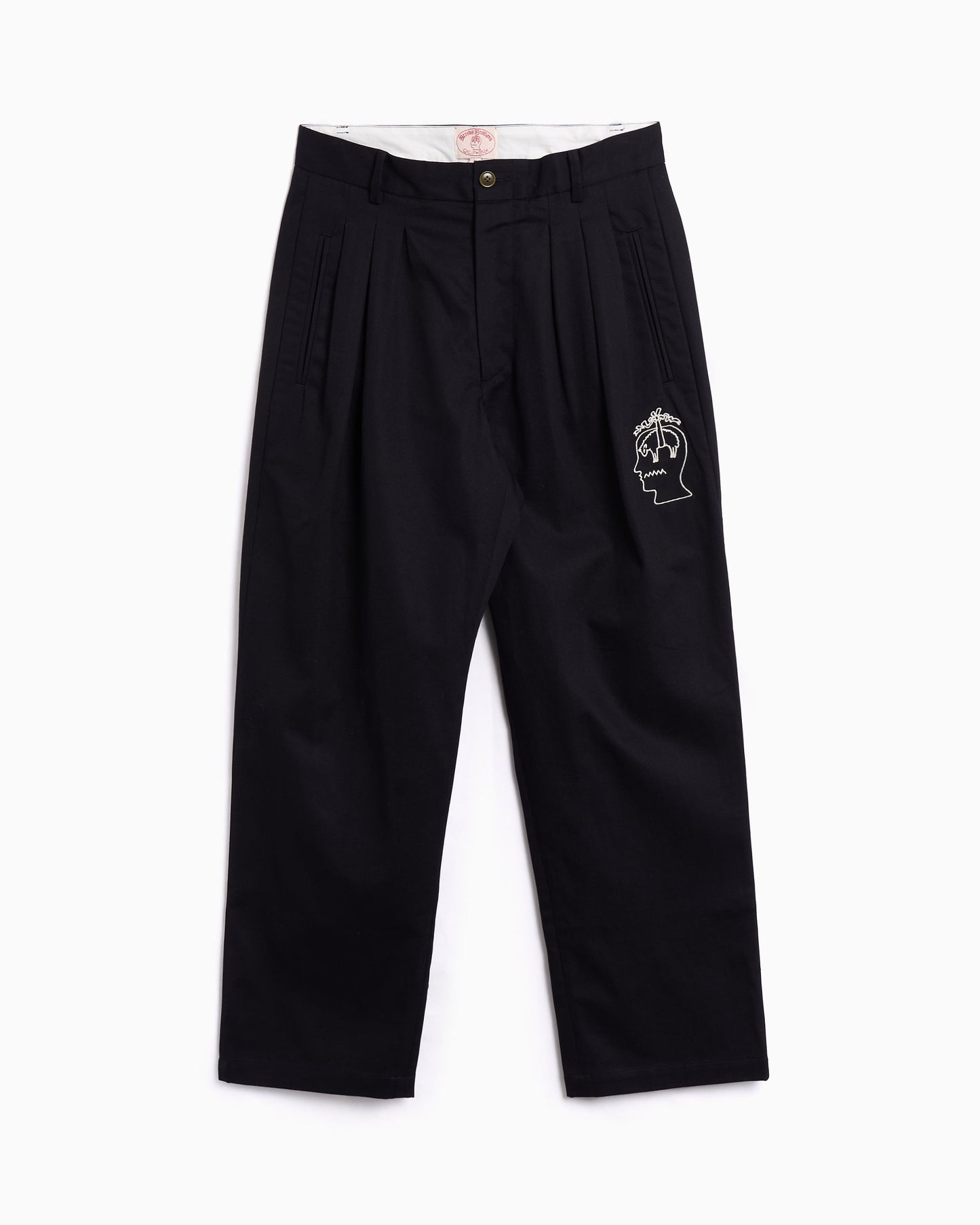Pantalones chinos Straight Brain Dead x Brooks Brothers Pleated para hombre