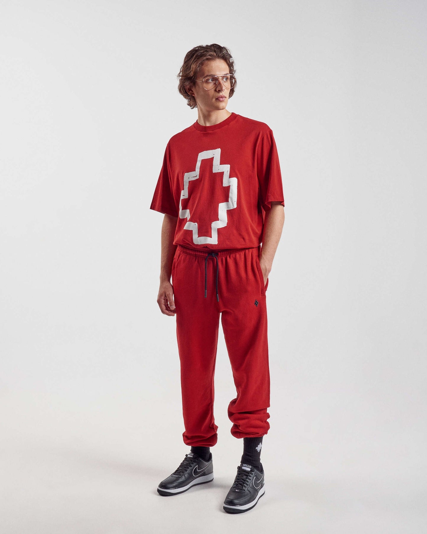 Pantalones Marcelo Burlon Cross Relax Men's Sweatpants para hombre