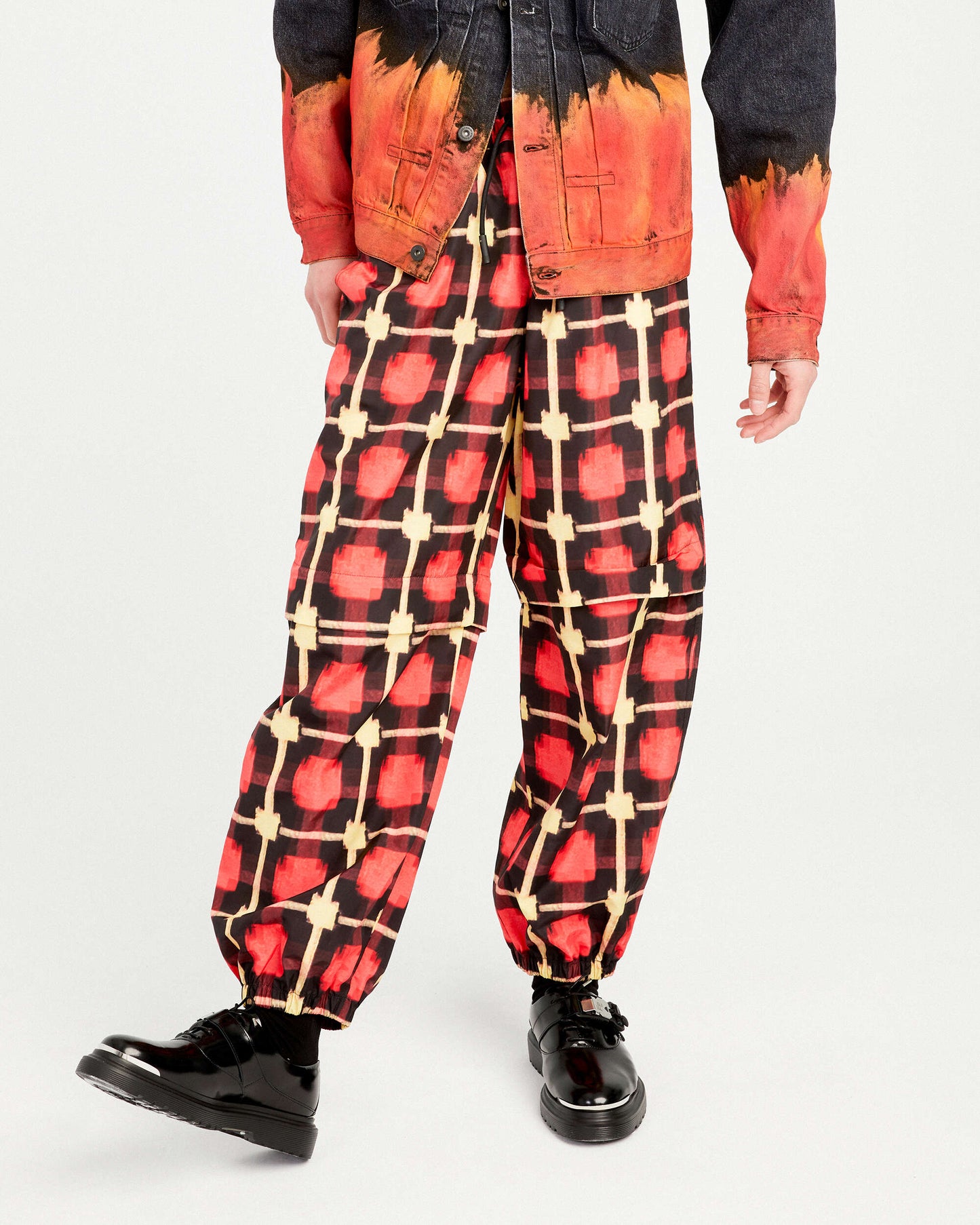 Pantalones Marcelo Burlon Logo Check Nylon Men's Jogger Pants para hombre