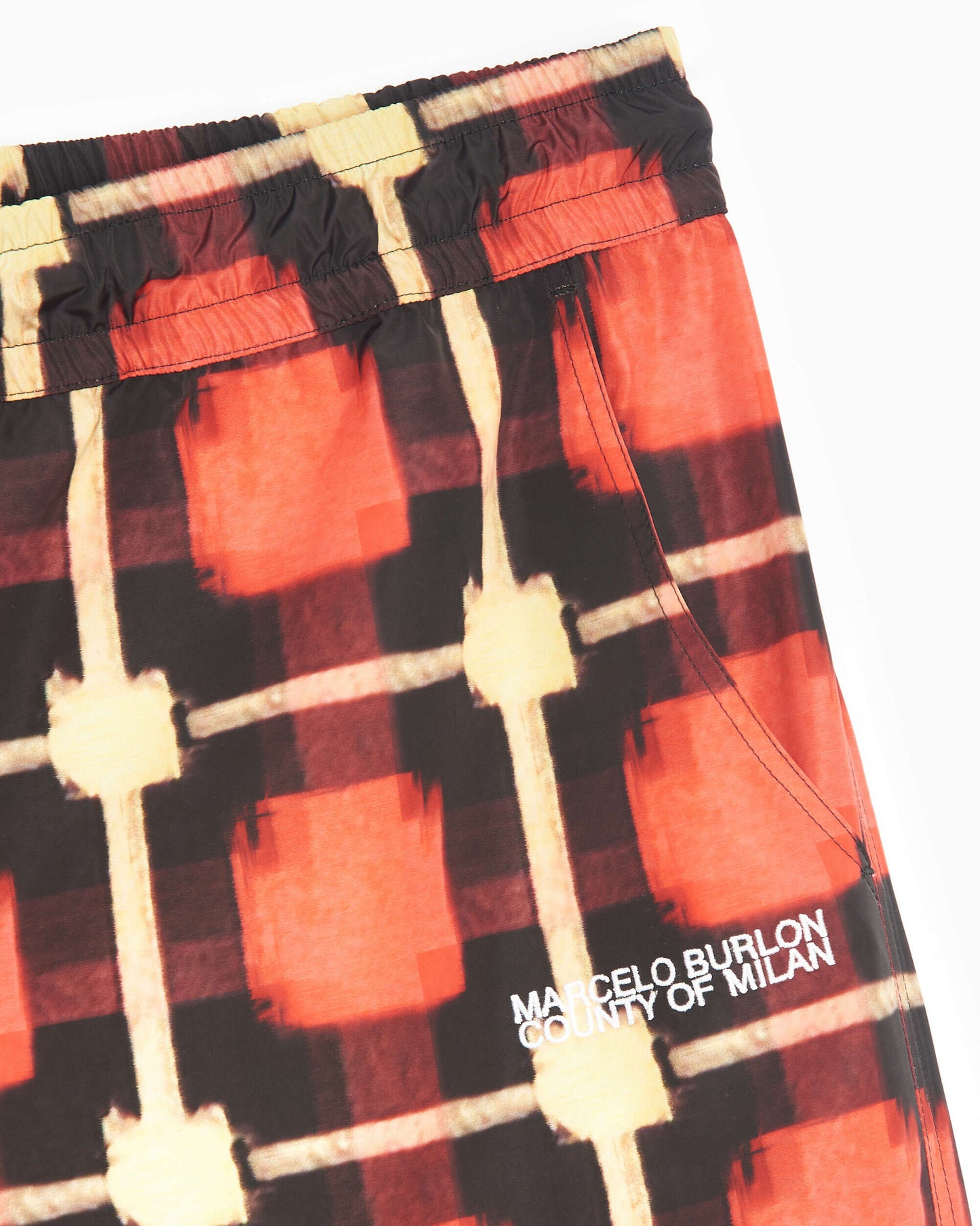 Pantalones Marcelo Burlon Logo Check Nylon Men's Jogger Pants para hombre