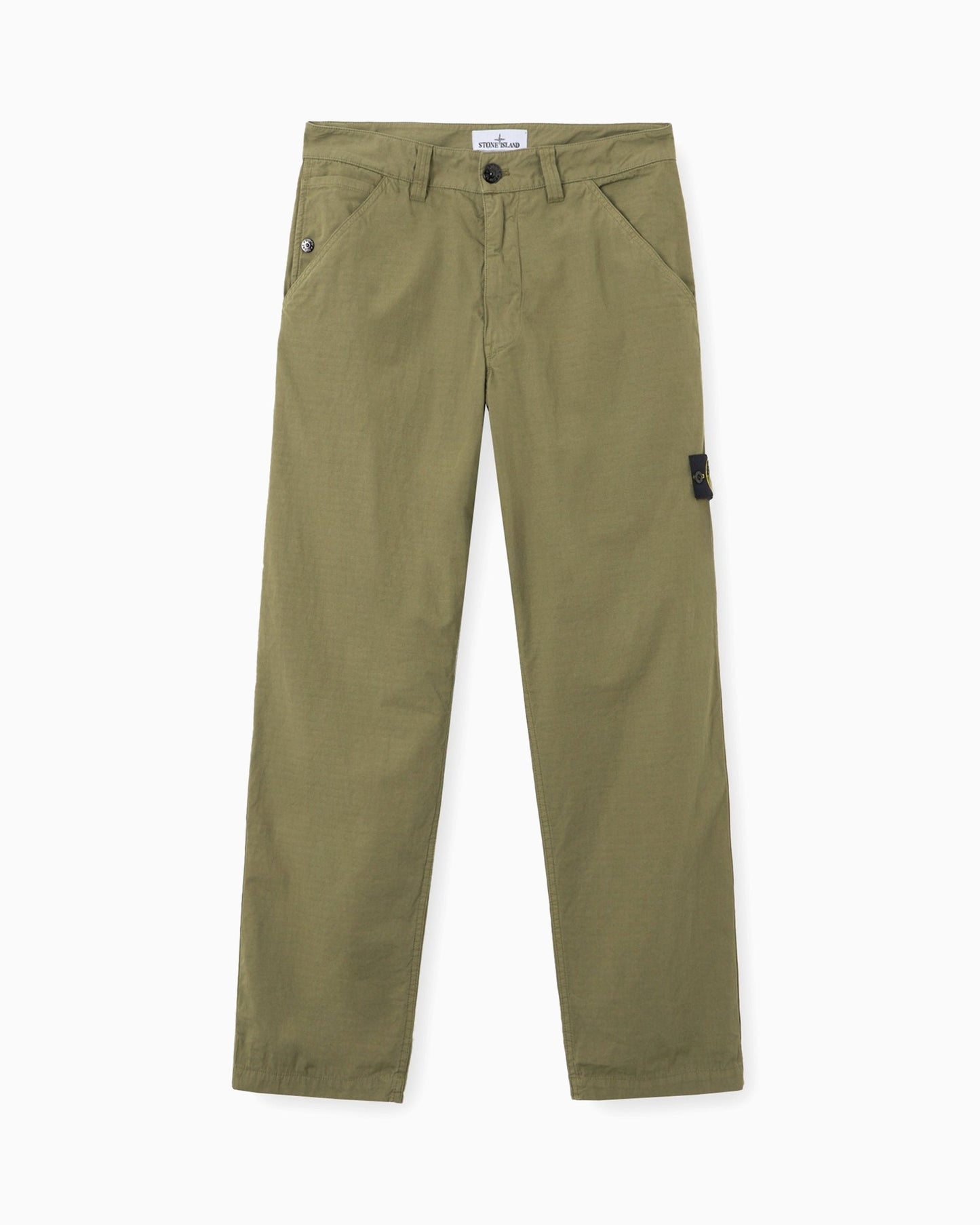 Pantalones chinos Relaxed Stone Island Mercerised Cotton Ripstop para hombre