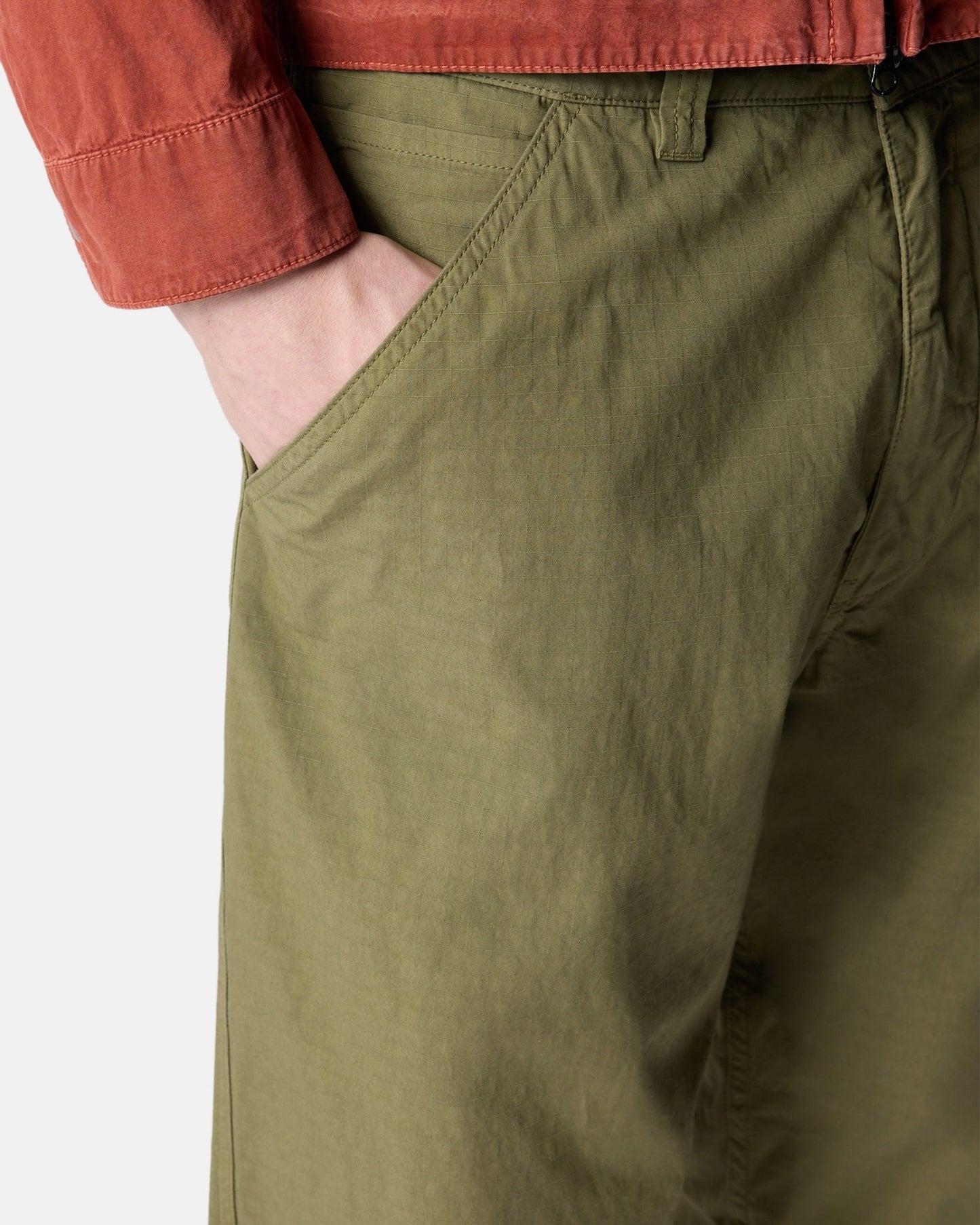 Pantalones chinos Relaxed Stone Island Mercerised Cotton Ripstop para hombre
