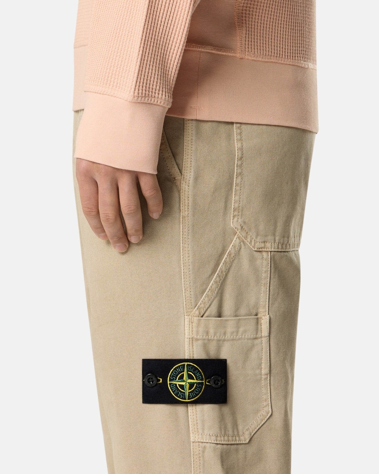 Pantalones chinos Stone Island Panama Cotton "Old" Effect para hombre
