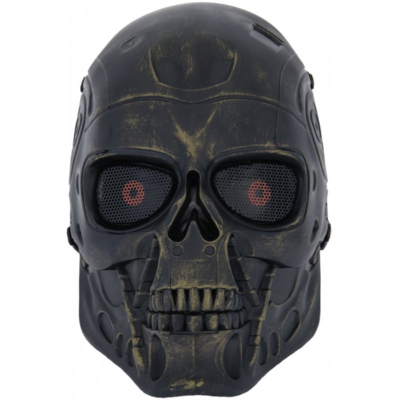 Terminator Full Face Airsoft Mesh Mask - Ancient Bronze