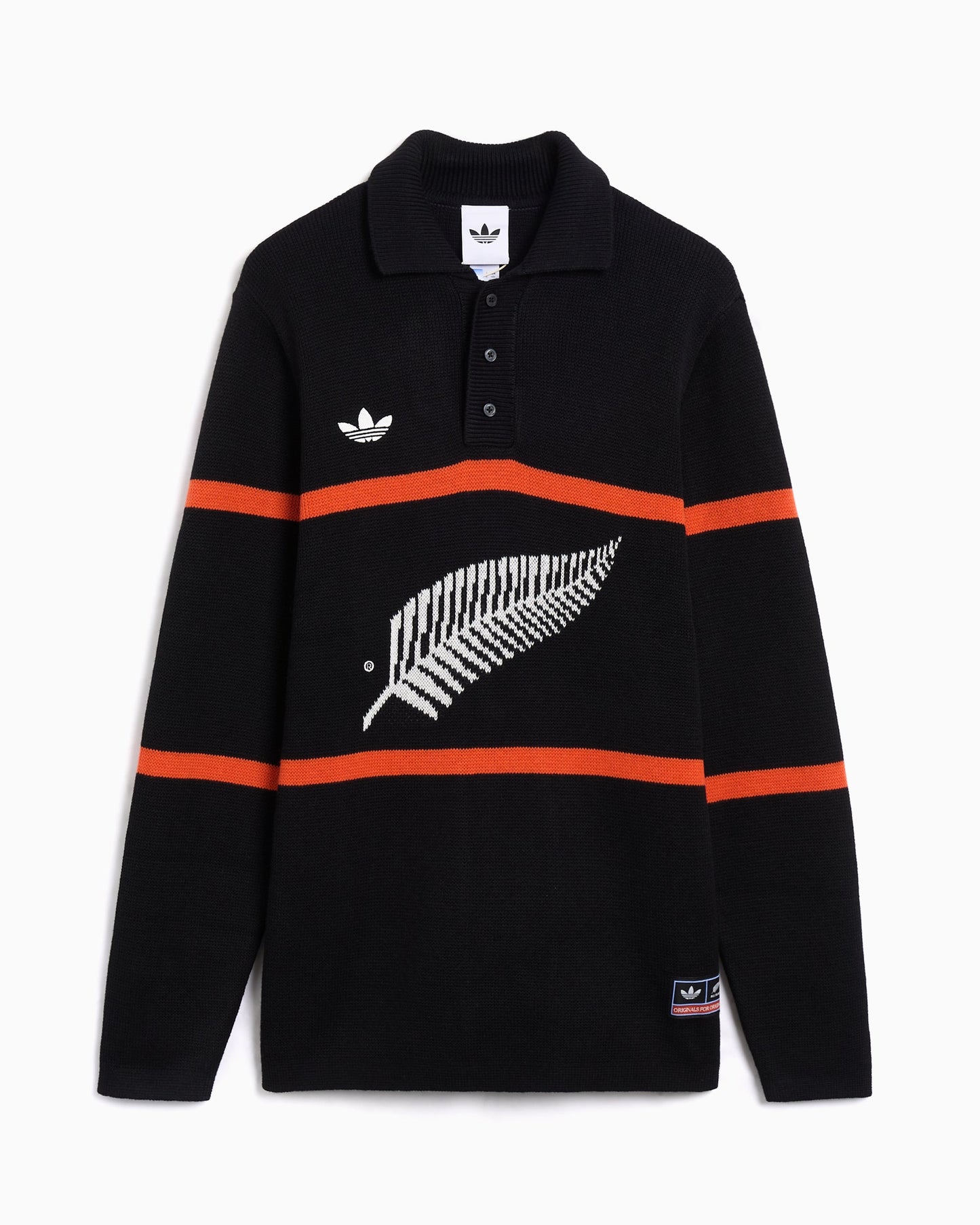 Polo con gráfico Relaxed adidas Originals x All Blacks para hombre