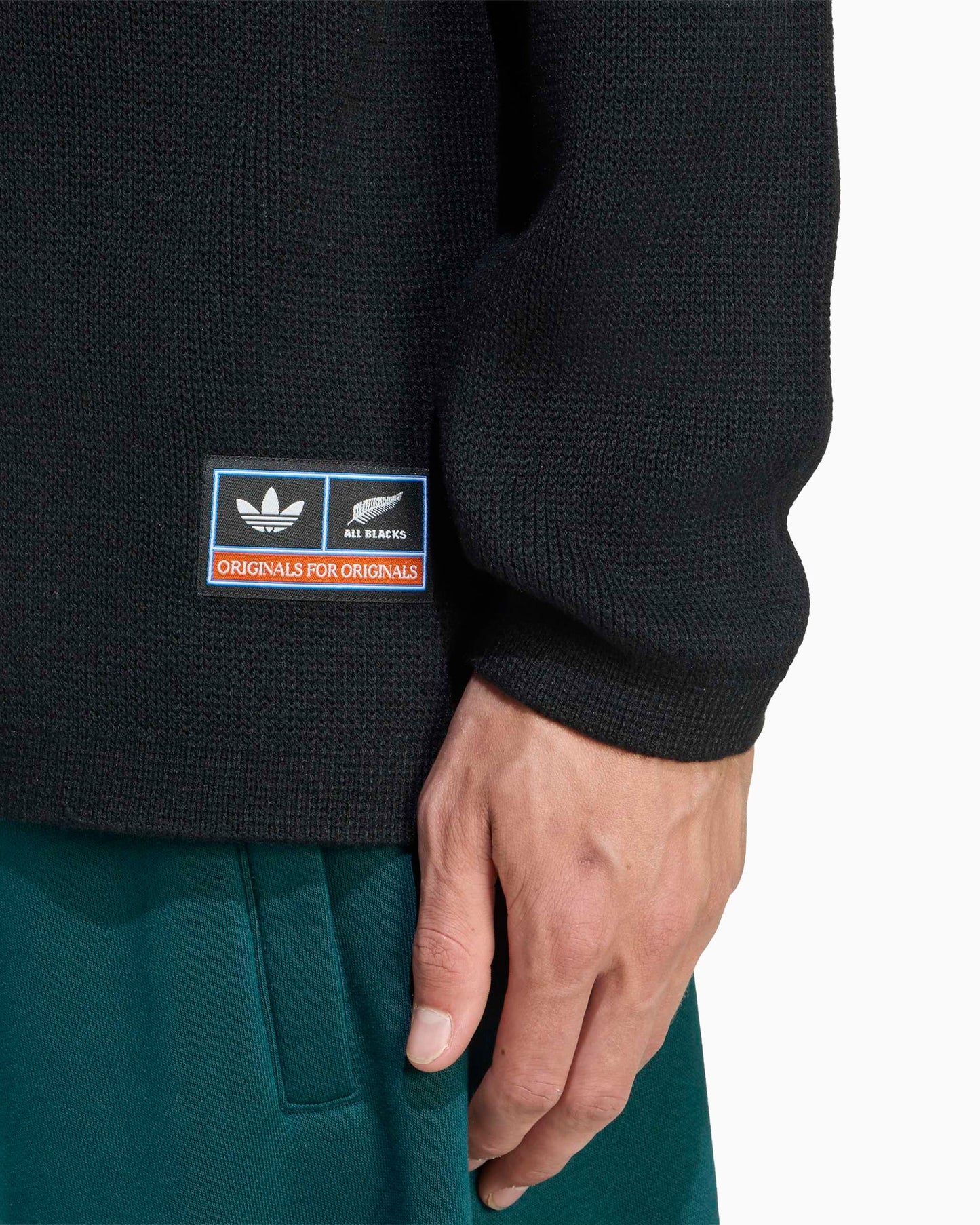 Polo con gráfico Relaxed adidas Originals x All Blacks para hombre