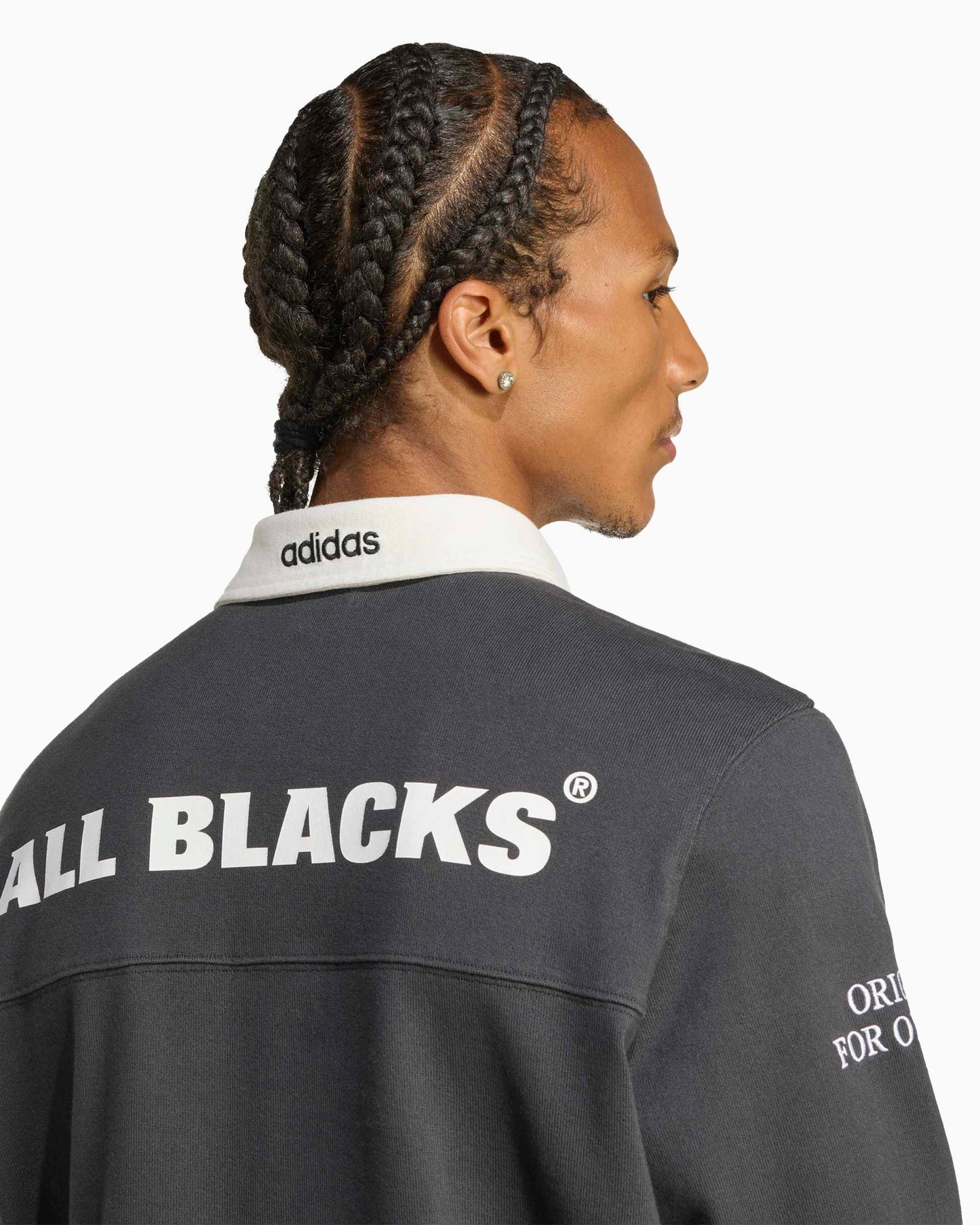 Polo con logo Relaxed adidas Originals x All Blacks Heritage para hombre
