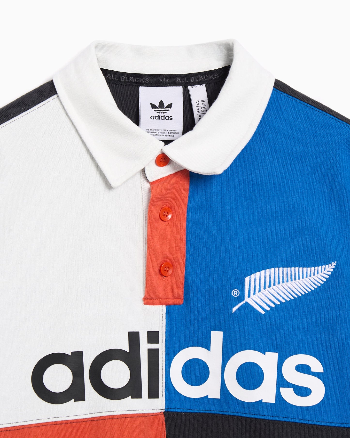 Polo con logo Relaxed adidas Originals x All Blacks Heritage para hombre