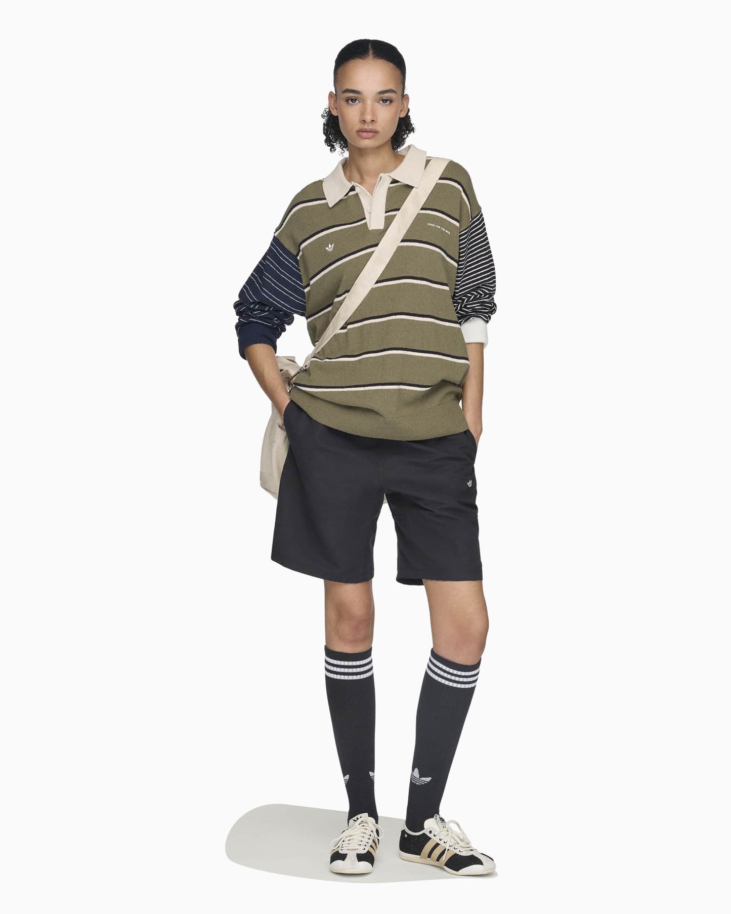 Polo de rayas Relaxed adidas Originals x Song For The Mute 007 Unisex