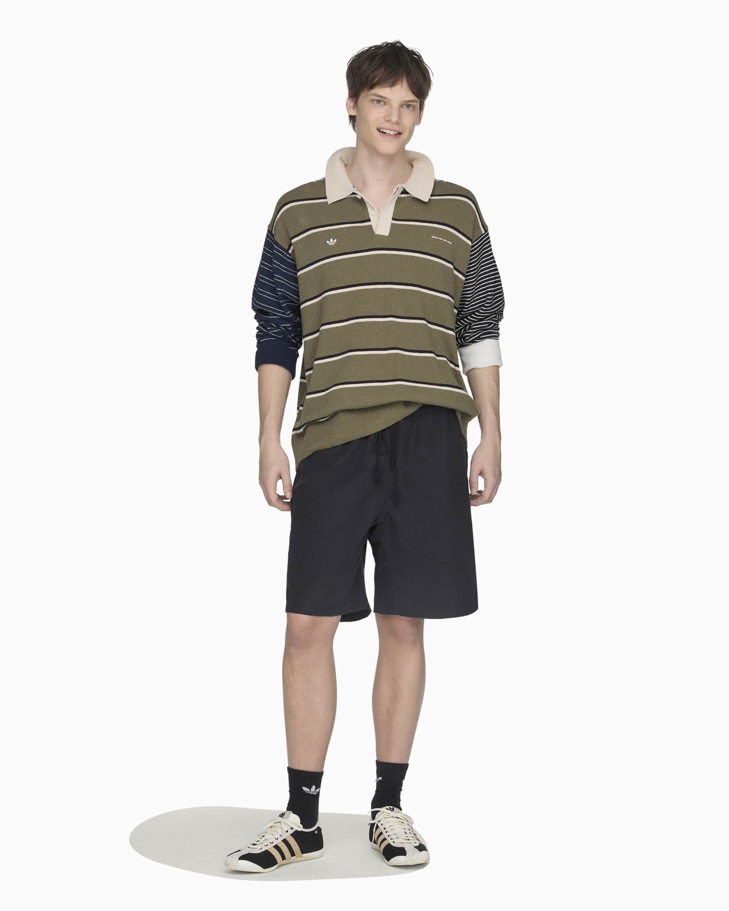 Polo de rayas Relaxed adidas Originals x Song For The Mute 007 Unisex
