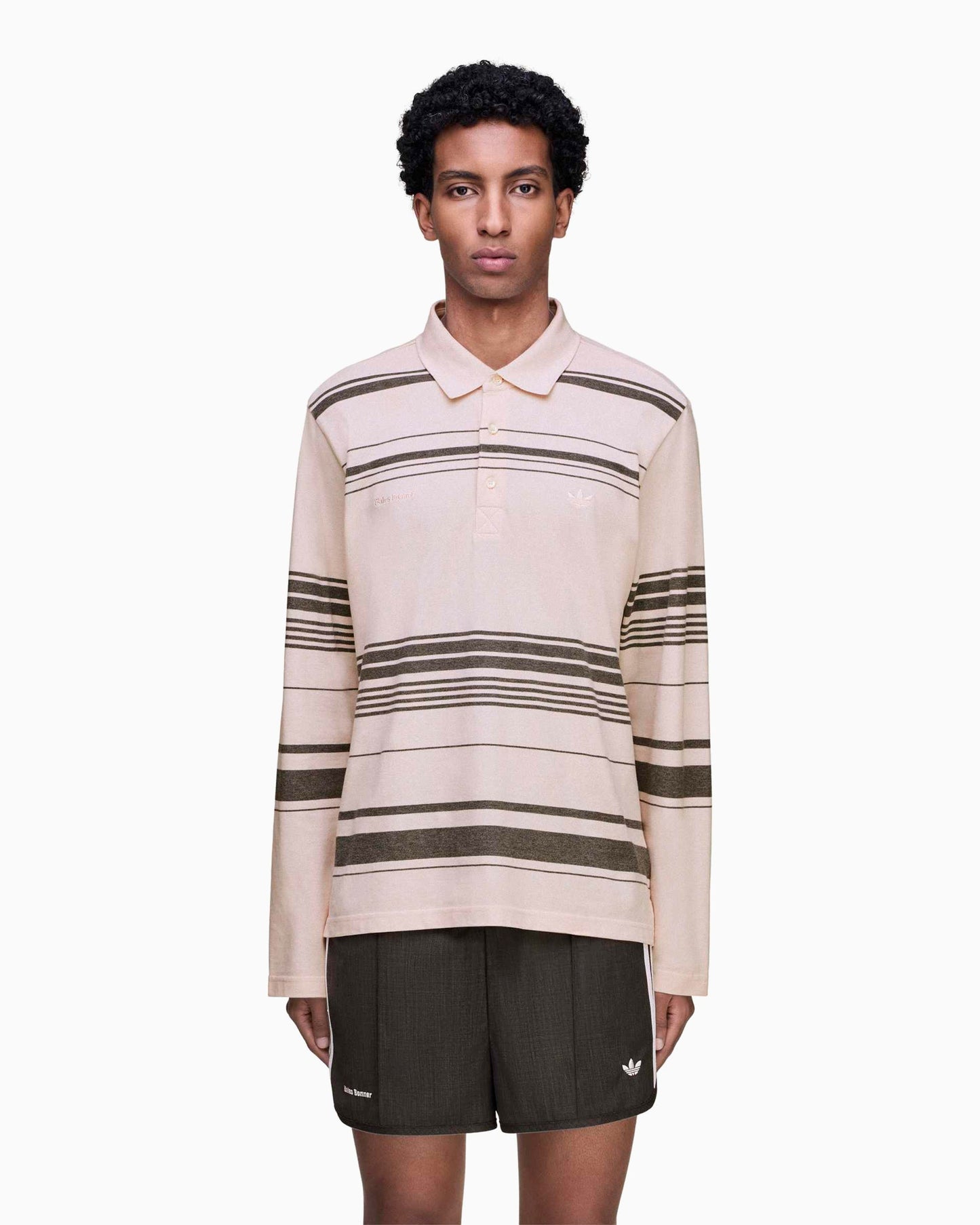 Polo de rayas adidas Originals x Wales Bonner para hombre