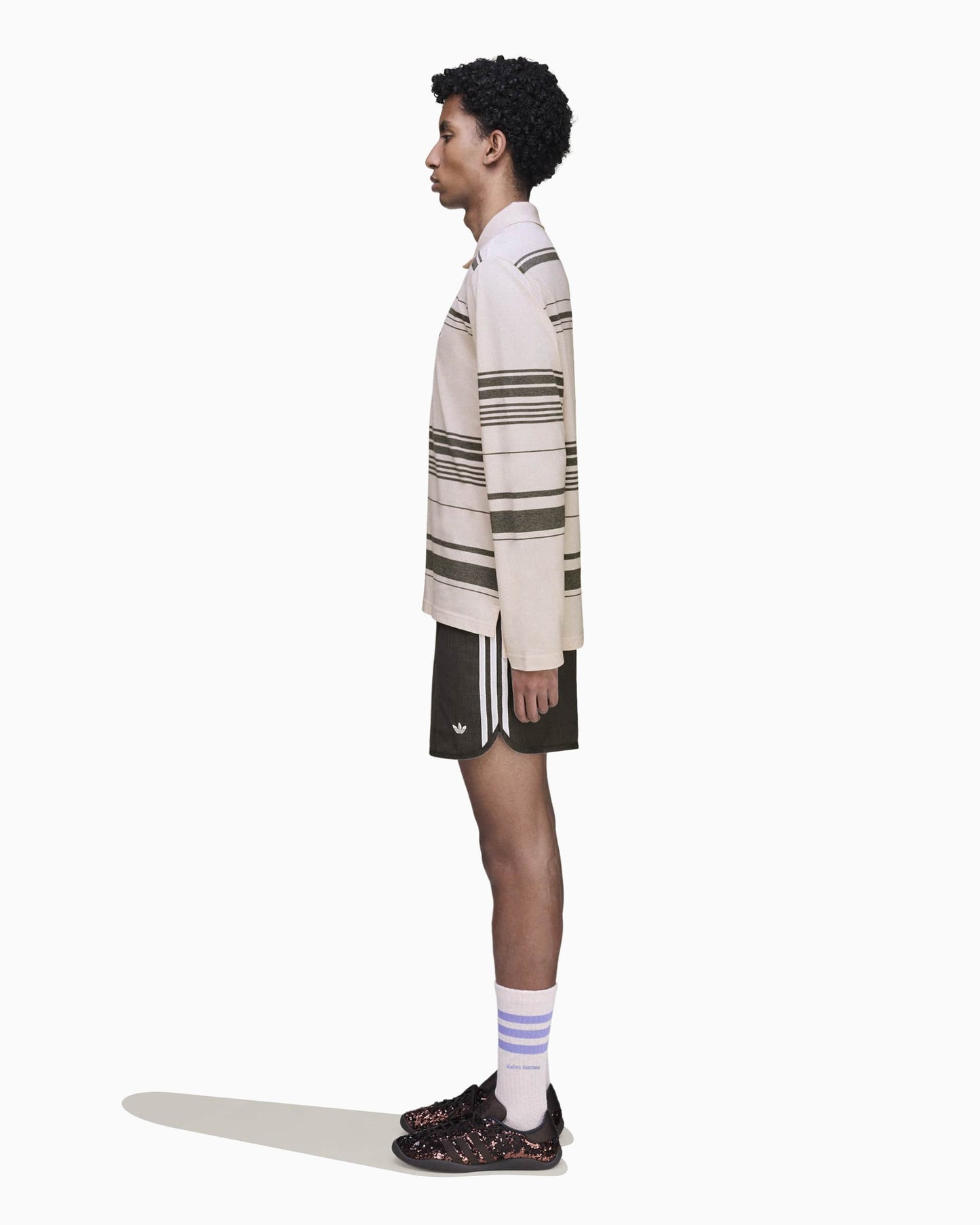 Polo de rayas adidas Originals x Wales Bonner para hombre